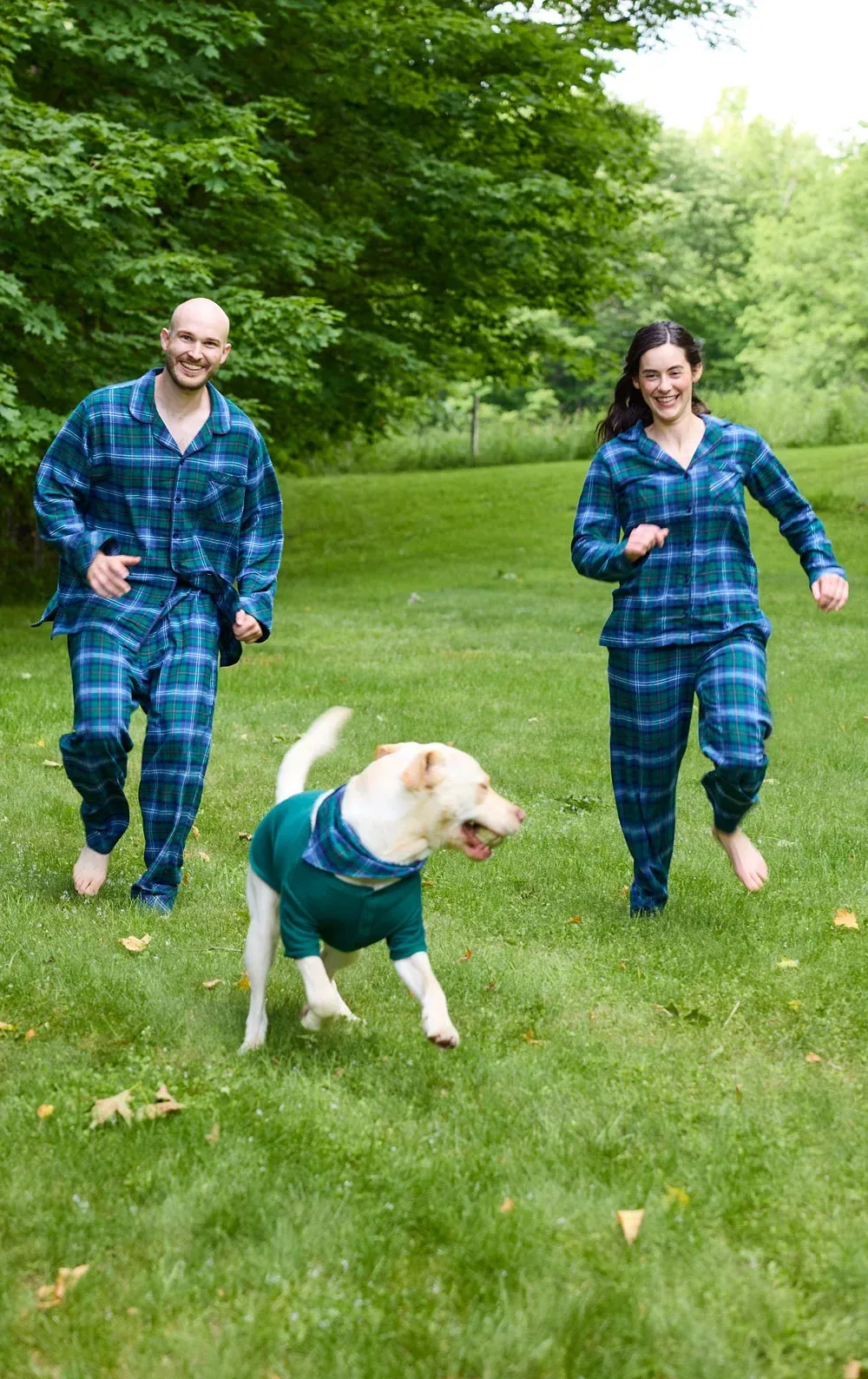 Heritage Plaid Button-Front Matching Pet & Owner Pajamas