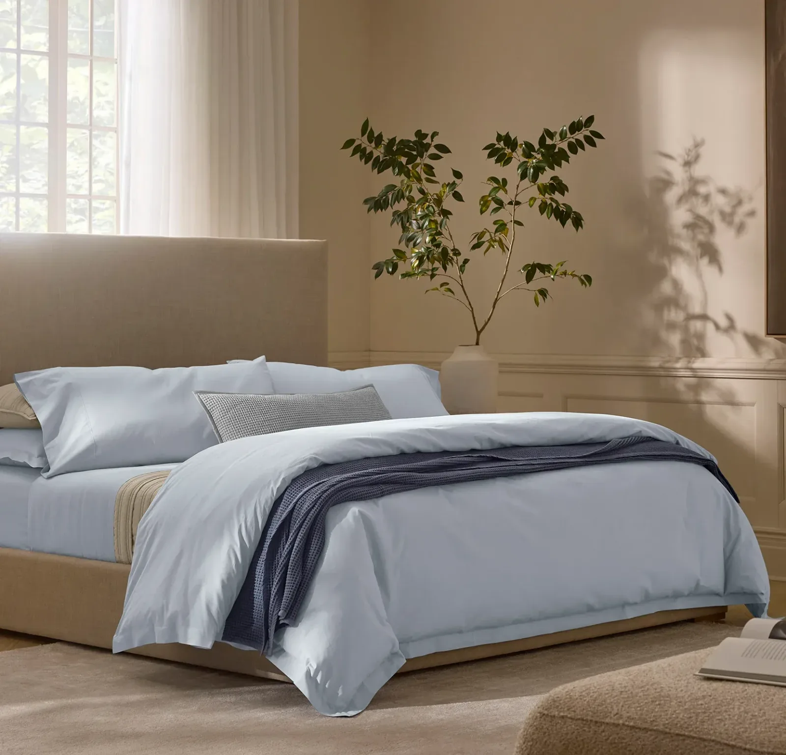 Signature Hemmed Pillowcase Set – Hydrangea (Personalized)