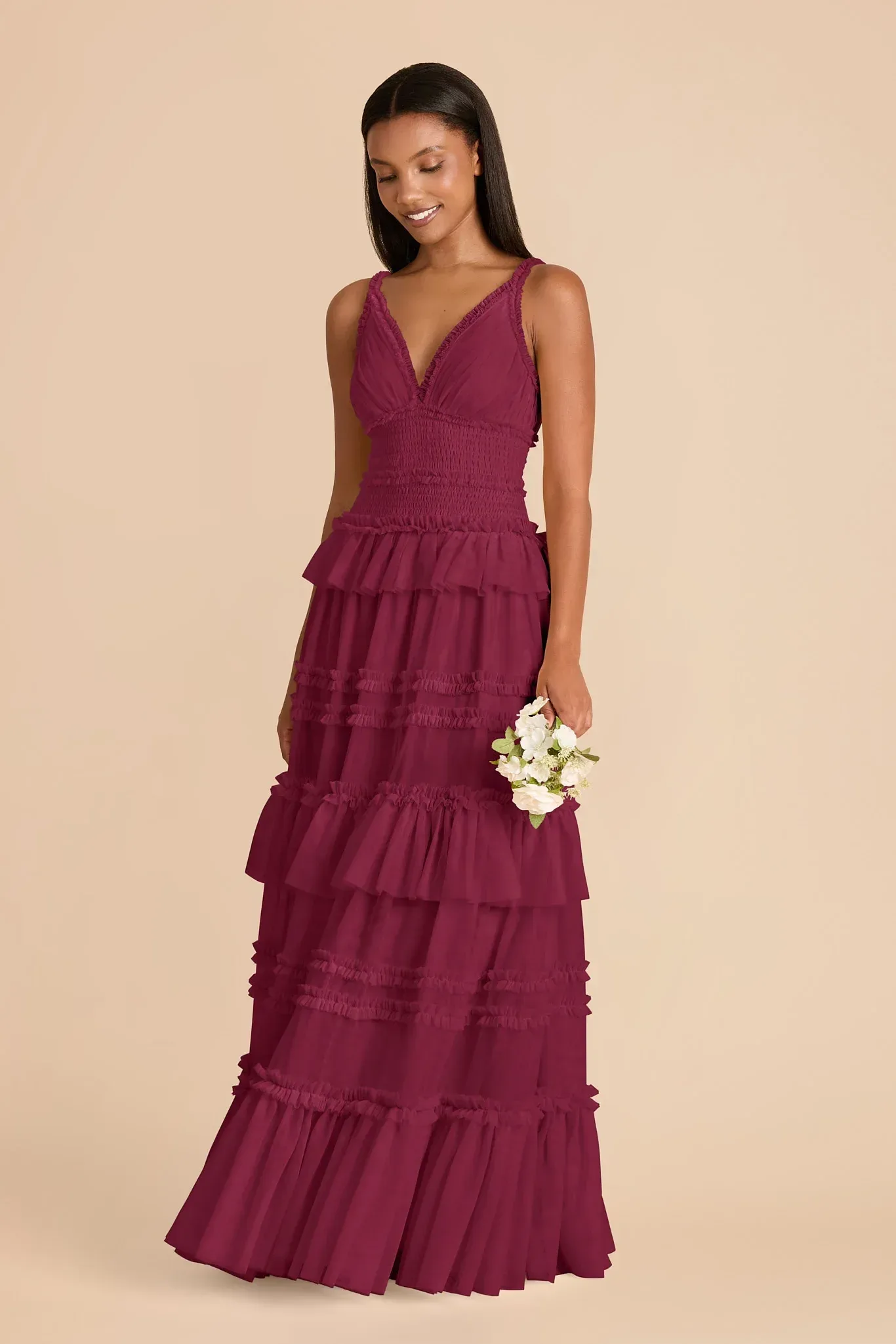 Anais Tulle Dress – Berry