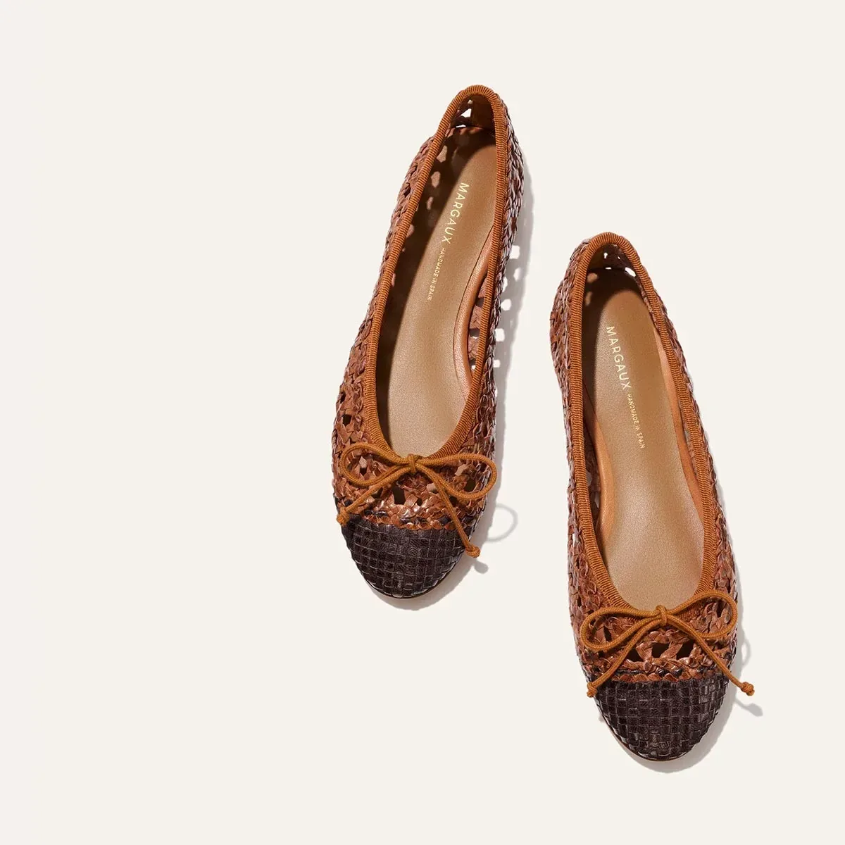 The Demi – Saddle and Espresso Woven Leather