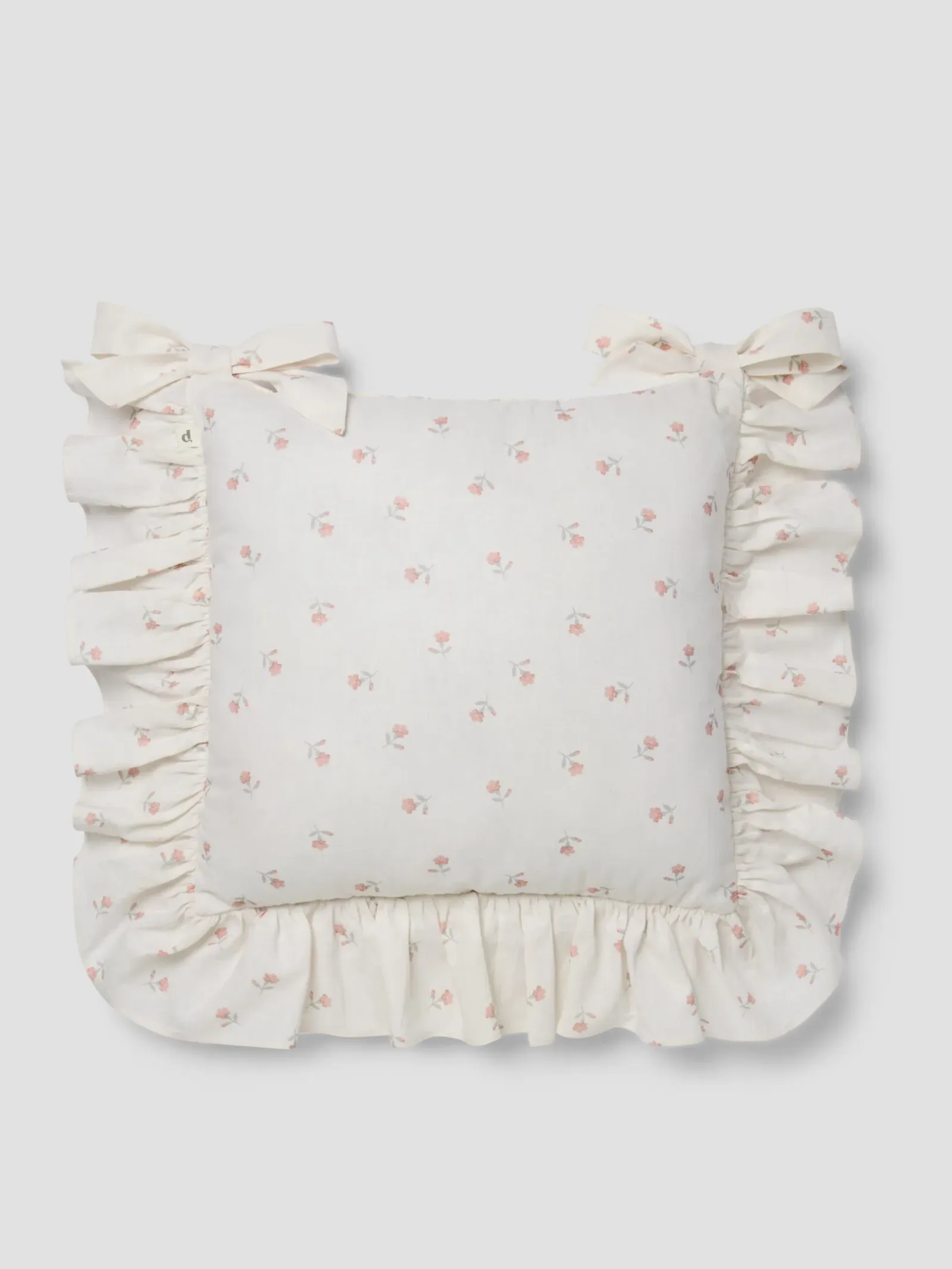 Pearl Posy Bud Frill Linen Blend Seat Pad