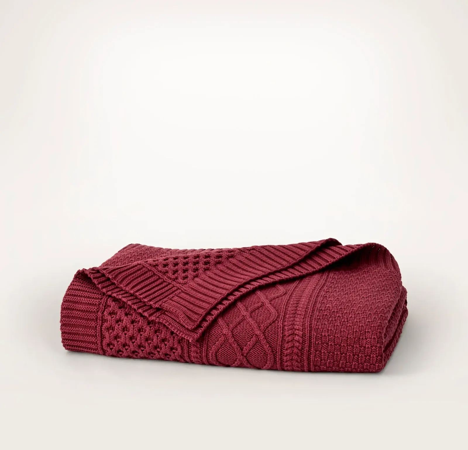 Aran Knit Throw Blanket – Holly