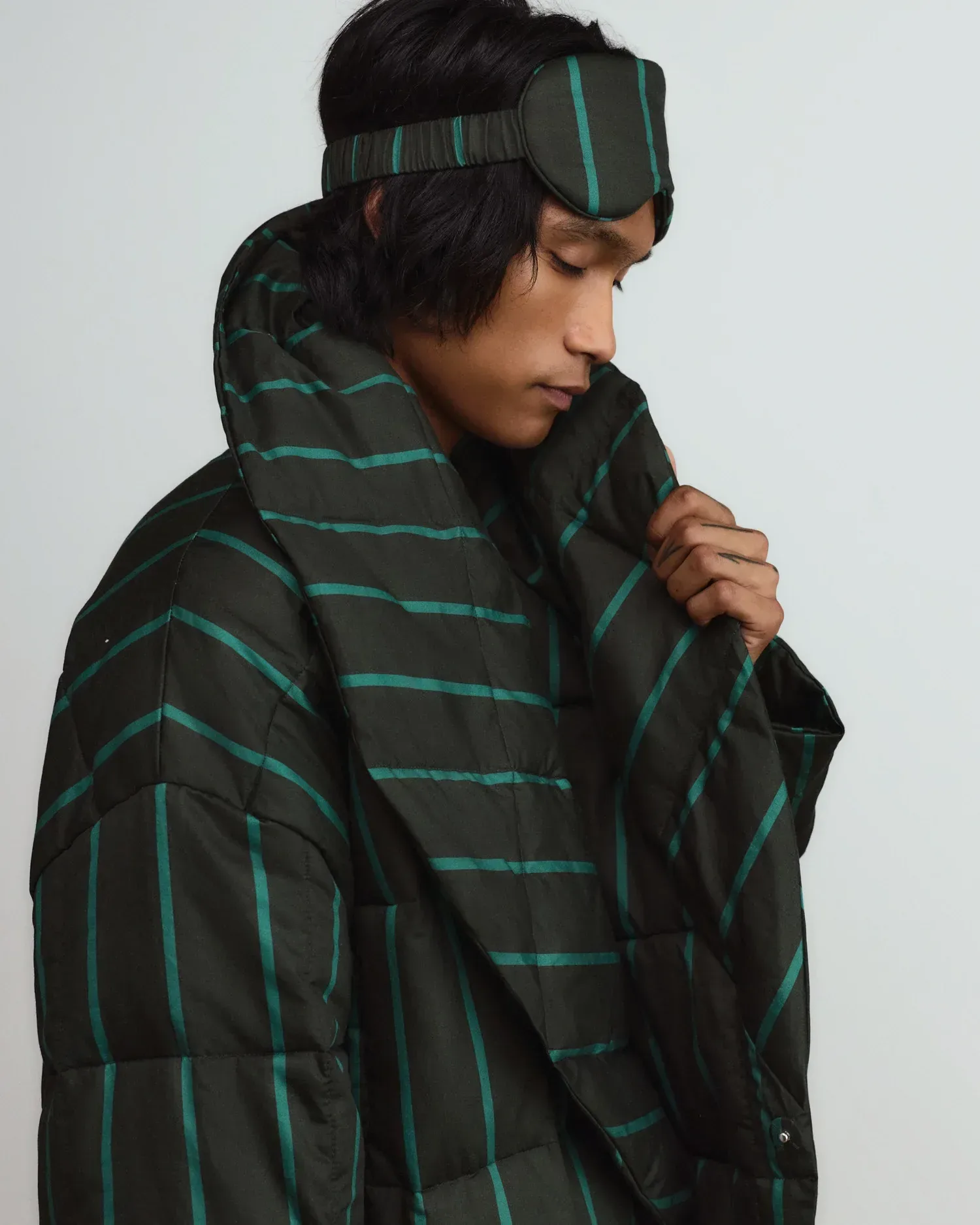 Cocoon Eye Mask (Evergreen and Malachite)