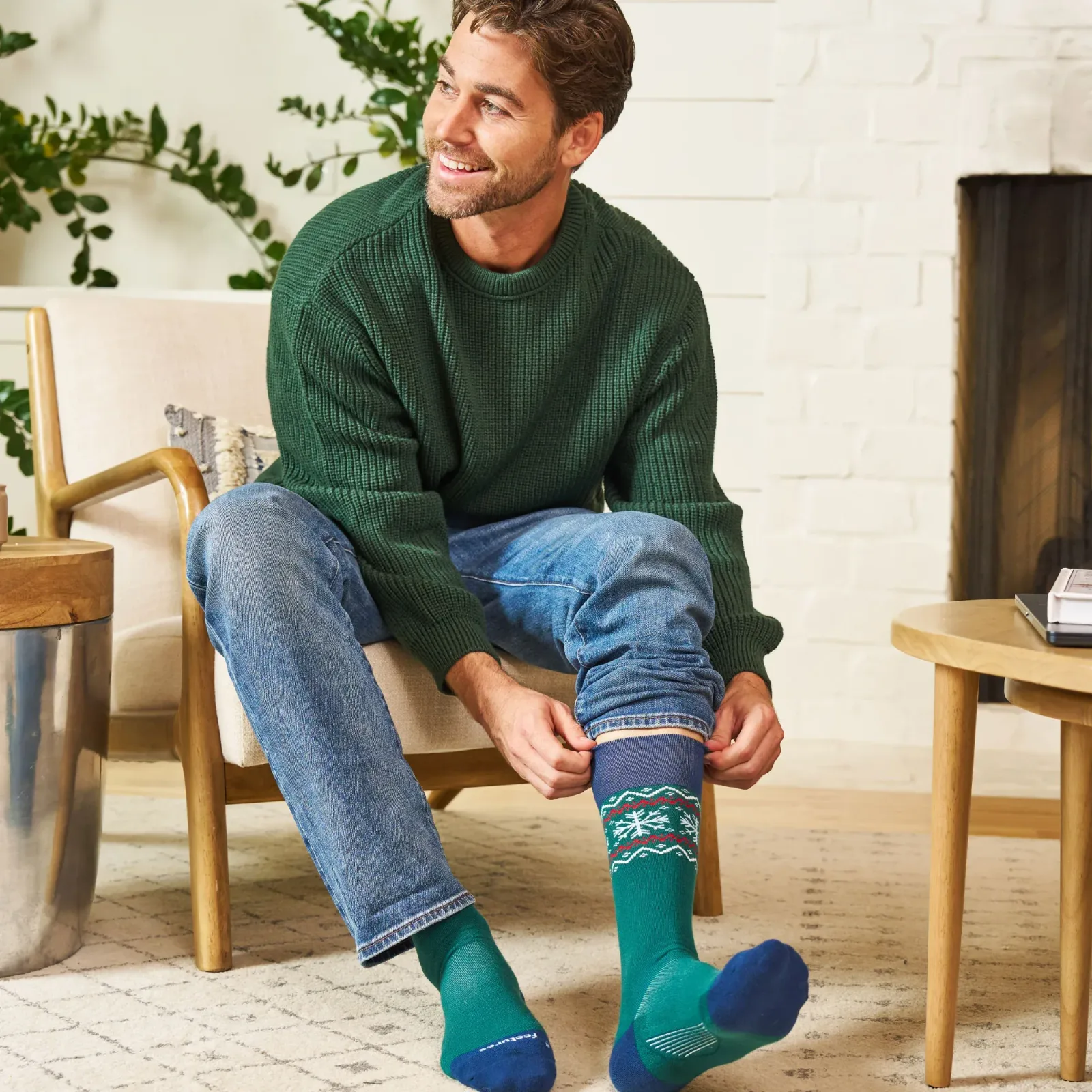 Everyday Men's Max Cushion Crew Evergreen – Final Run