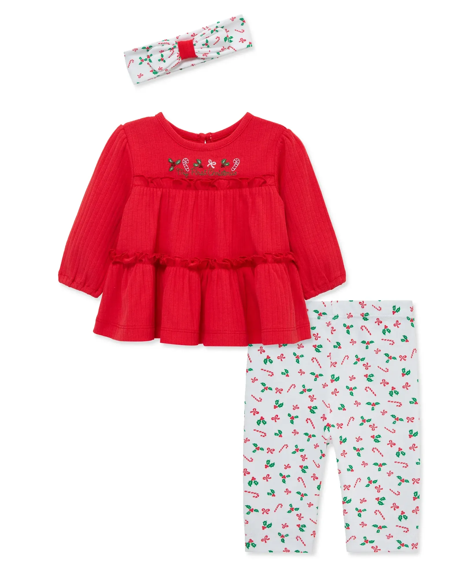Candy Cane Tunic & Headband Set (3M-12M)
