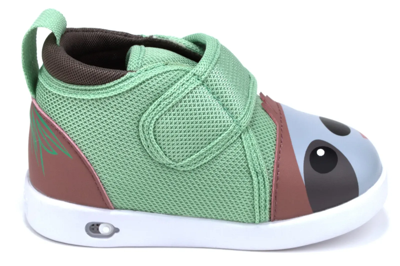 Sloth Squeaky Single Shoe for Boys and Girls V2 – Green/Brown – (One Shoe Only)