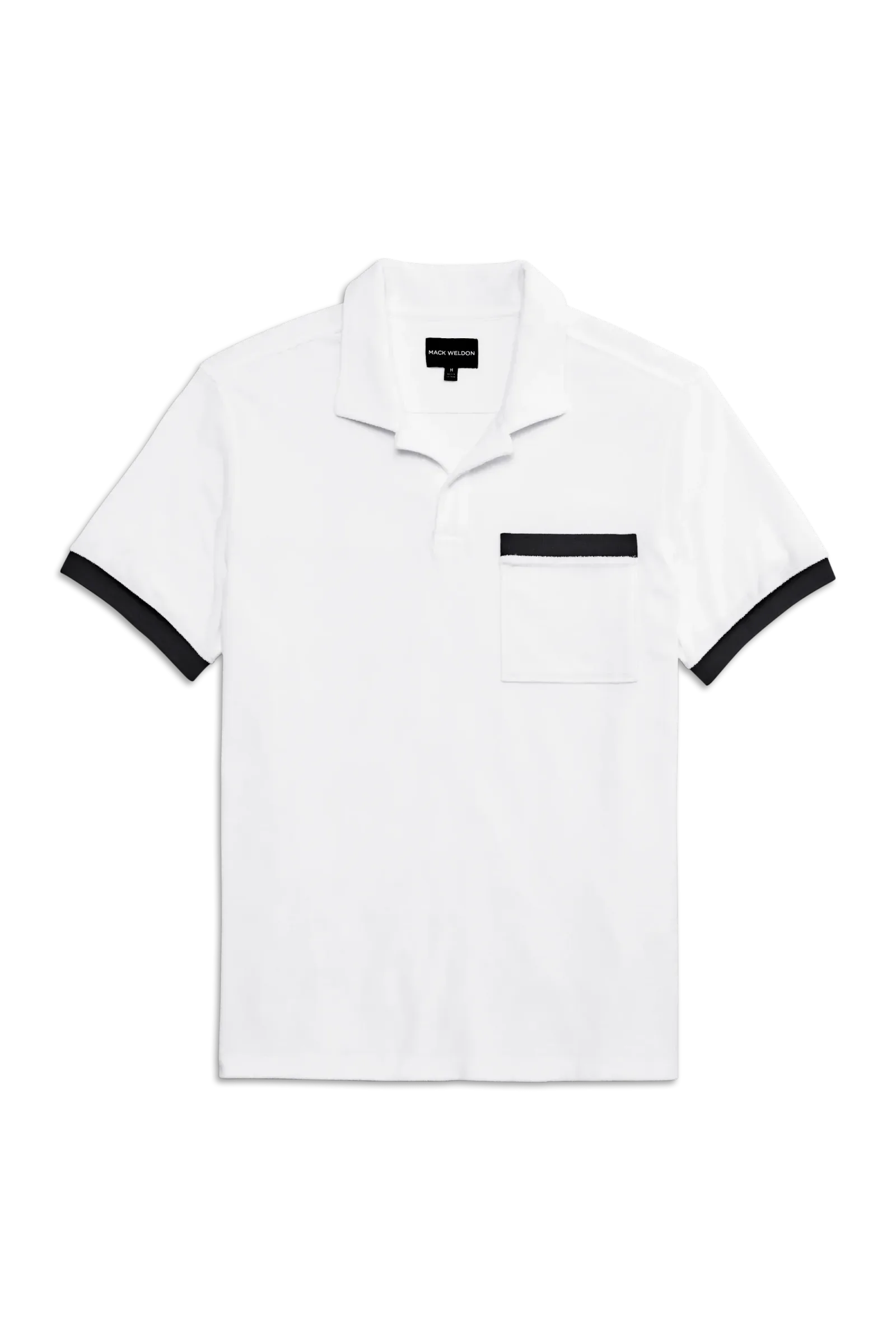 Terry Cloth Johnny Collar Polo
