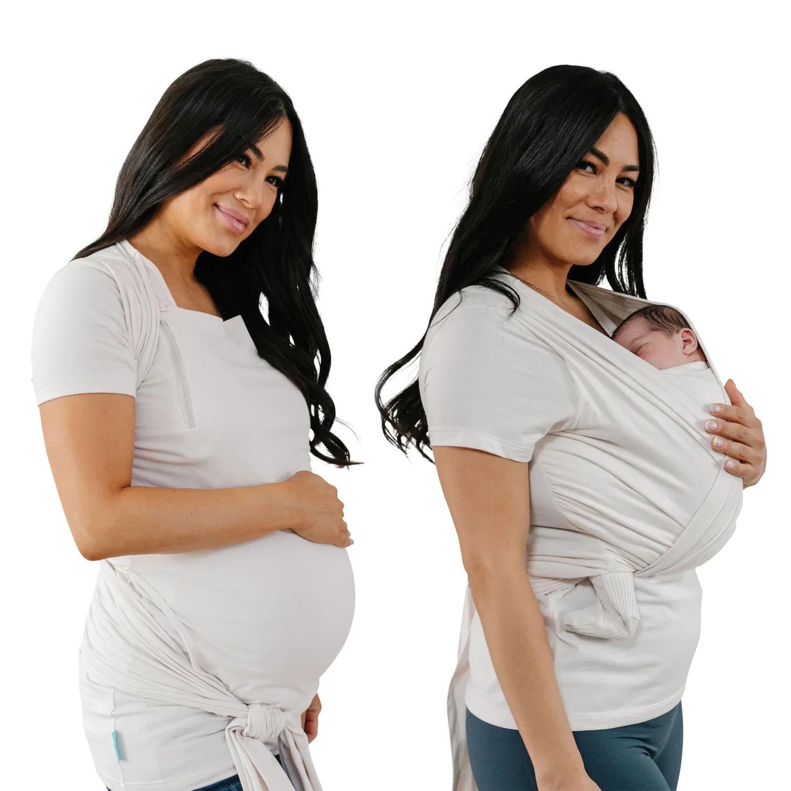 Bump & Beyond T-Shirt Wrap – Ivory