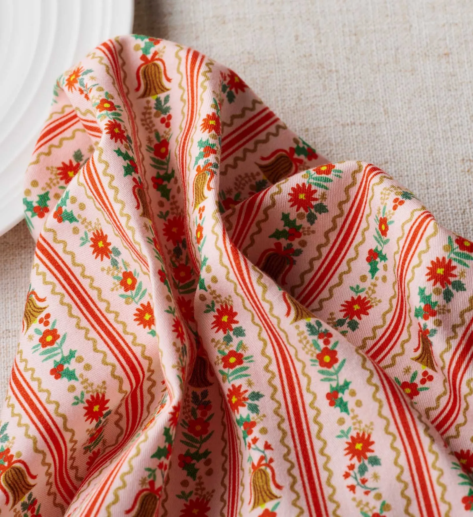 Cotton Napkin Set – Holly Jolly