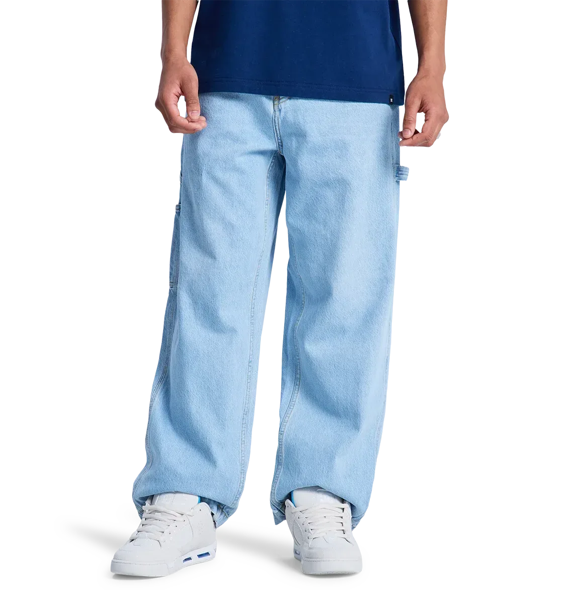 Men's Baggy Denim Carpenter Pants