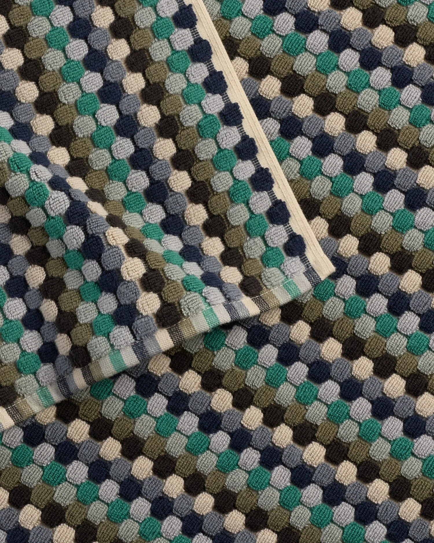 Organic Cotton Mosaic Towels (Sea)