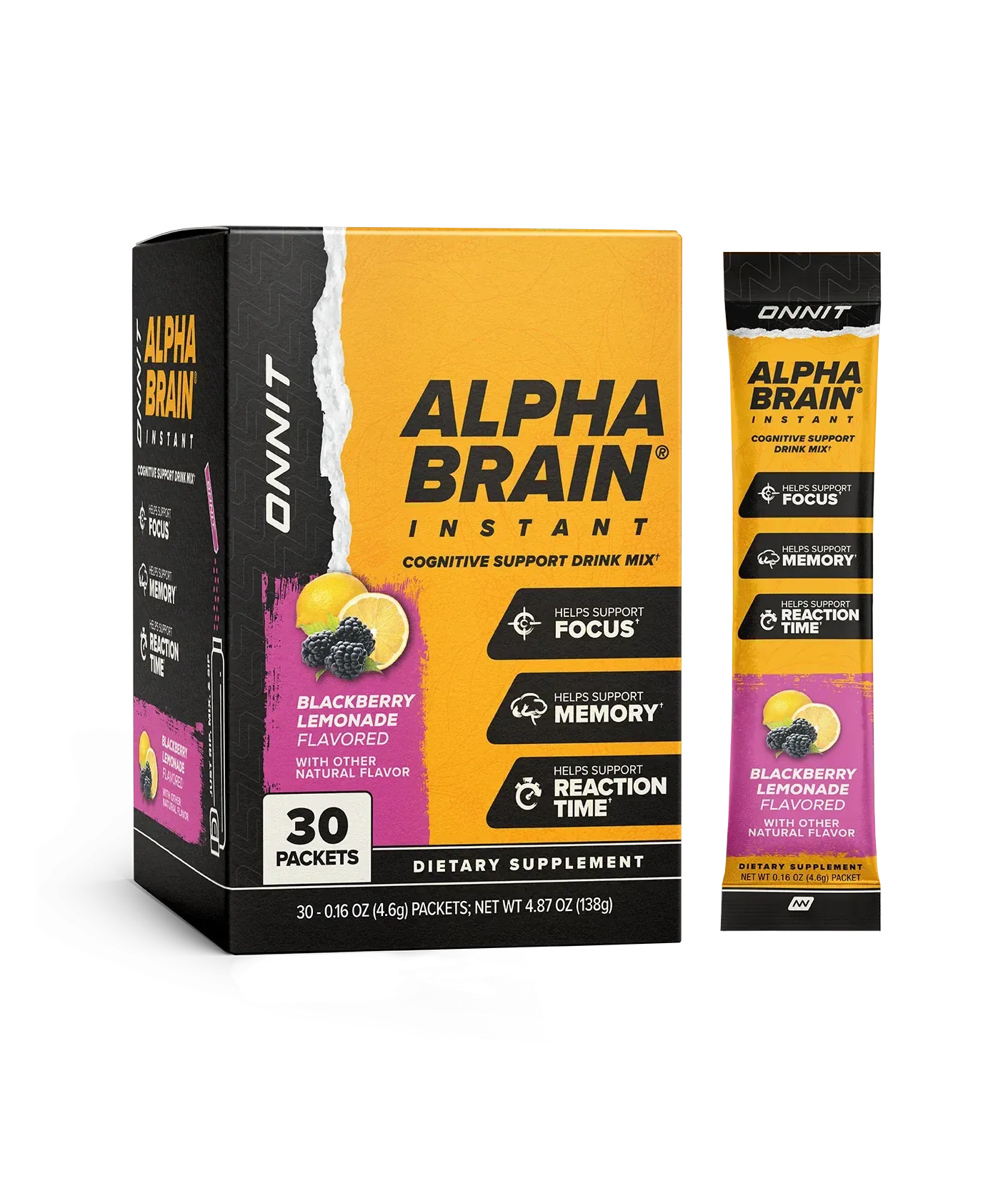 Alpha BRAIN® Instant – Blackberry Lemonade (30 ct)