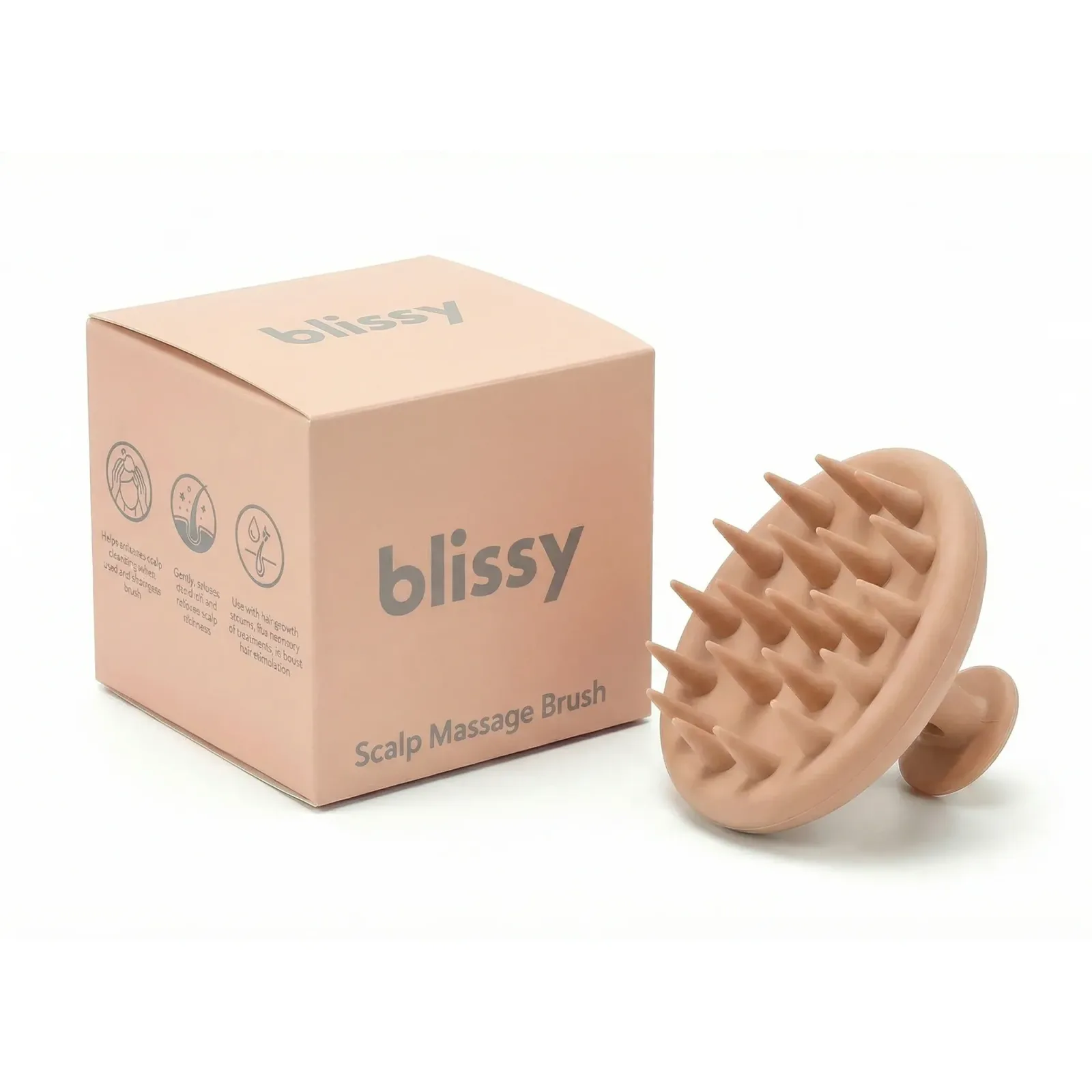 Blissy Scalp Massage Brush – Nude