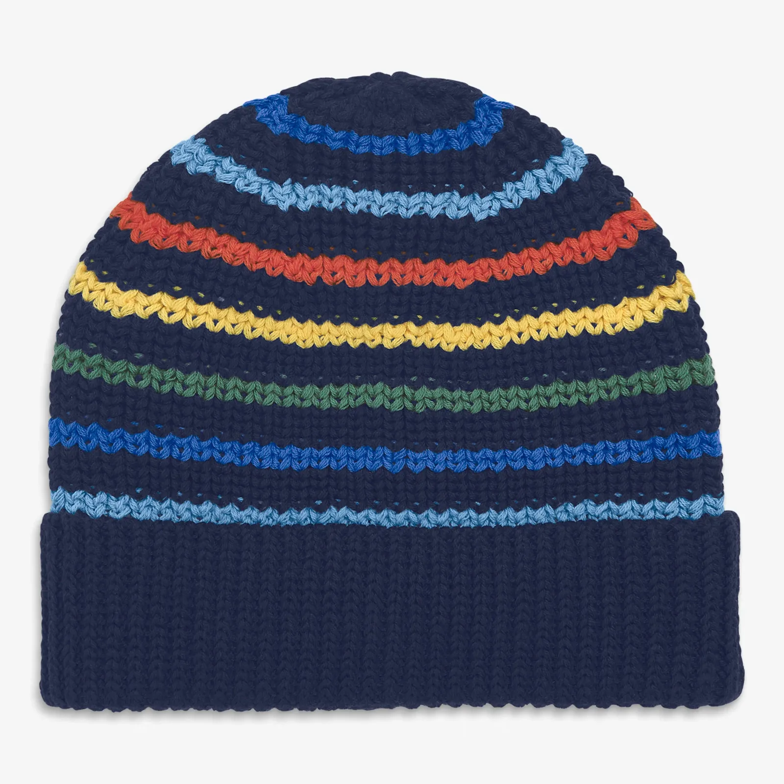 Baby knit beanie in multi-stripe