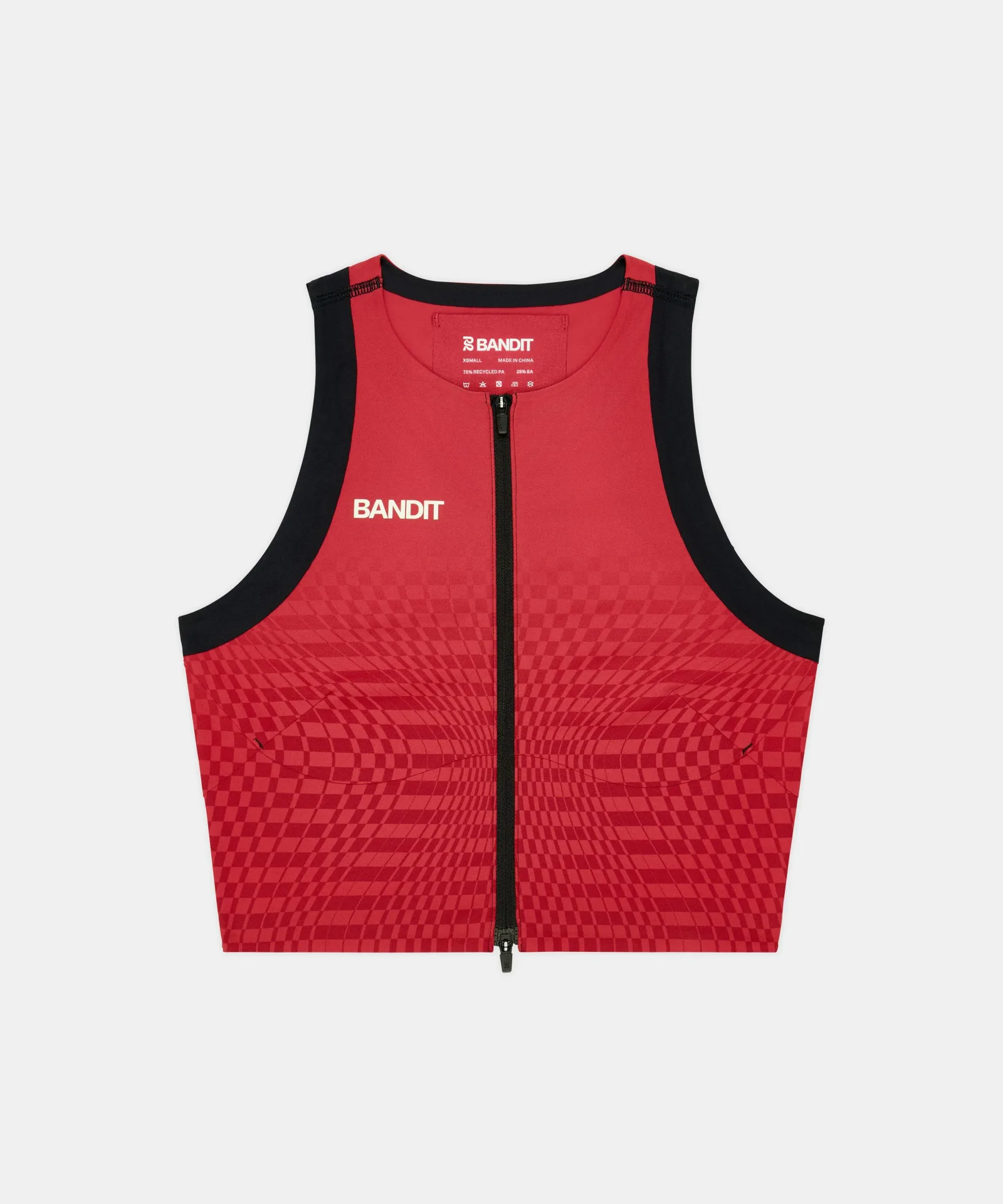 Women's Adapto™ 2-Way Zip Race Crop – Oxide Red
