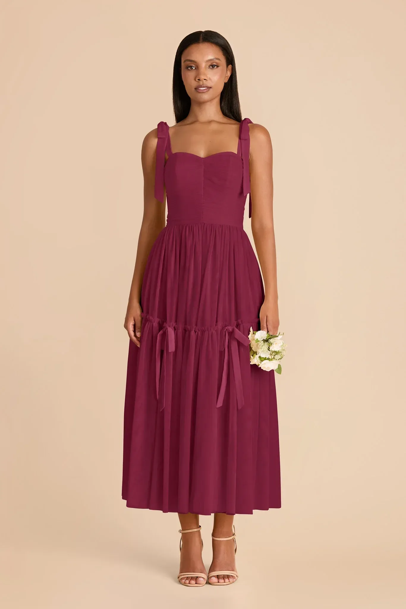 Ariella Tulle Dress – Berry