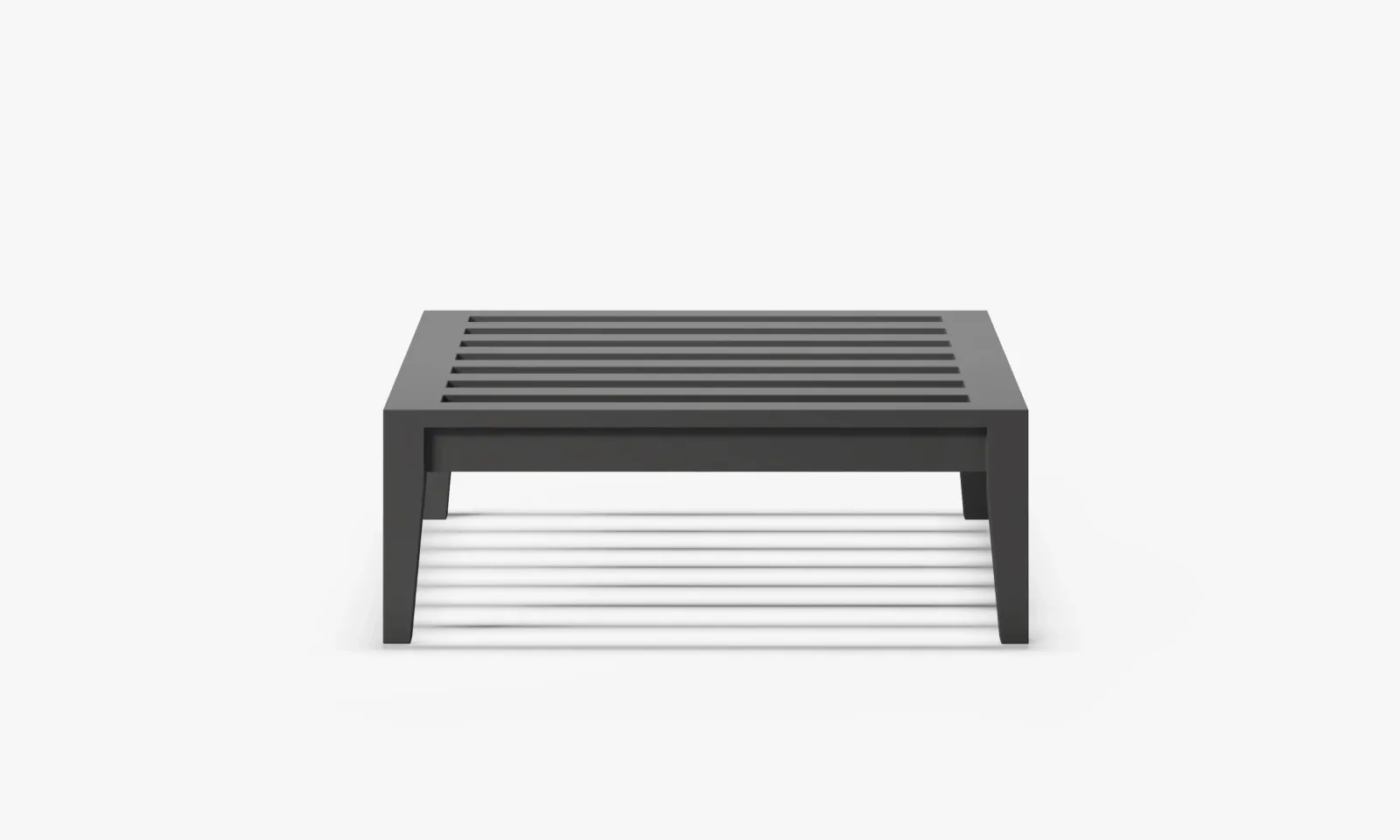 Charcoal Aluminum Multifunctional Outdoor Ottoman Frame
