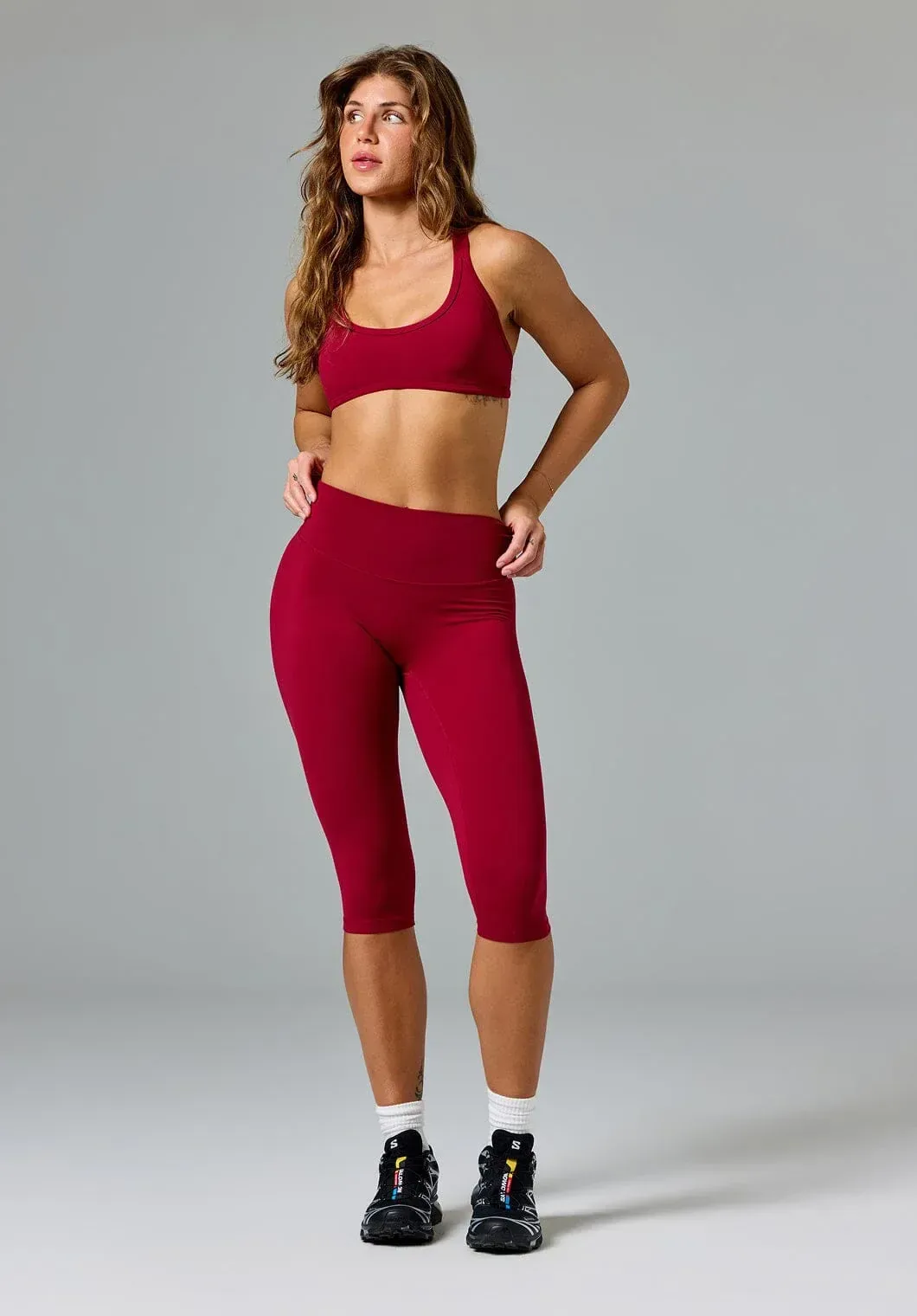 FormLux™ Original Sculptseam® Plus High-Rise Capri Red Amaranth