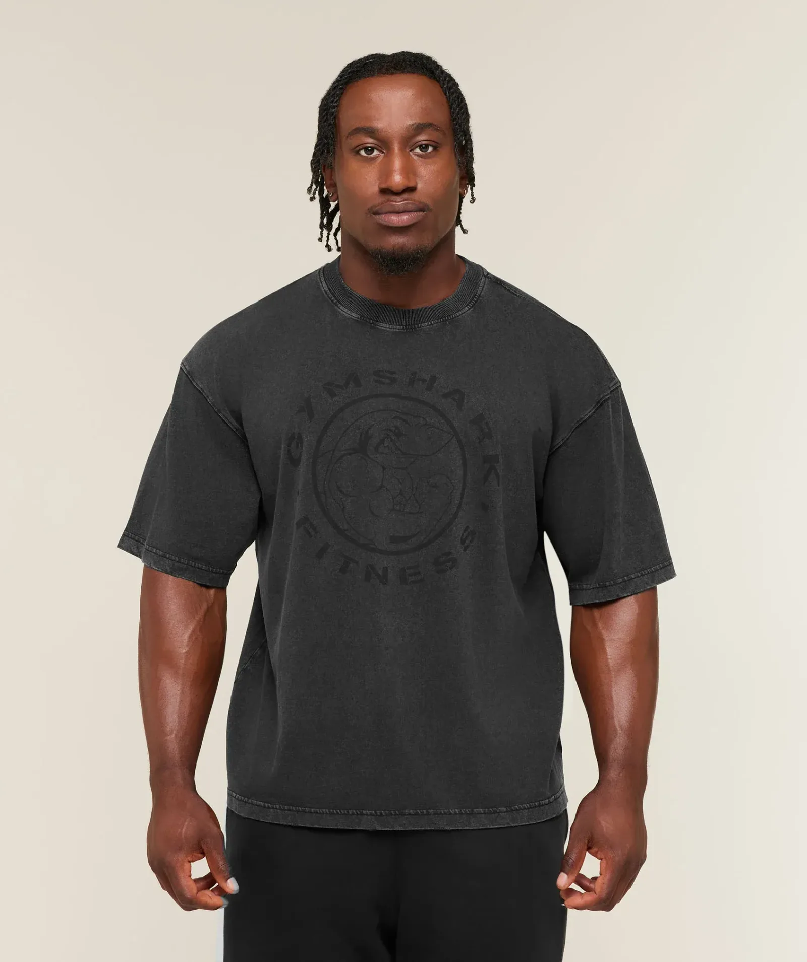 Gymshark Vintage Legacy T-Shirt – Black/Wash