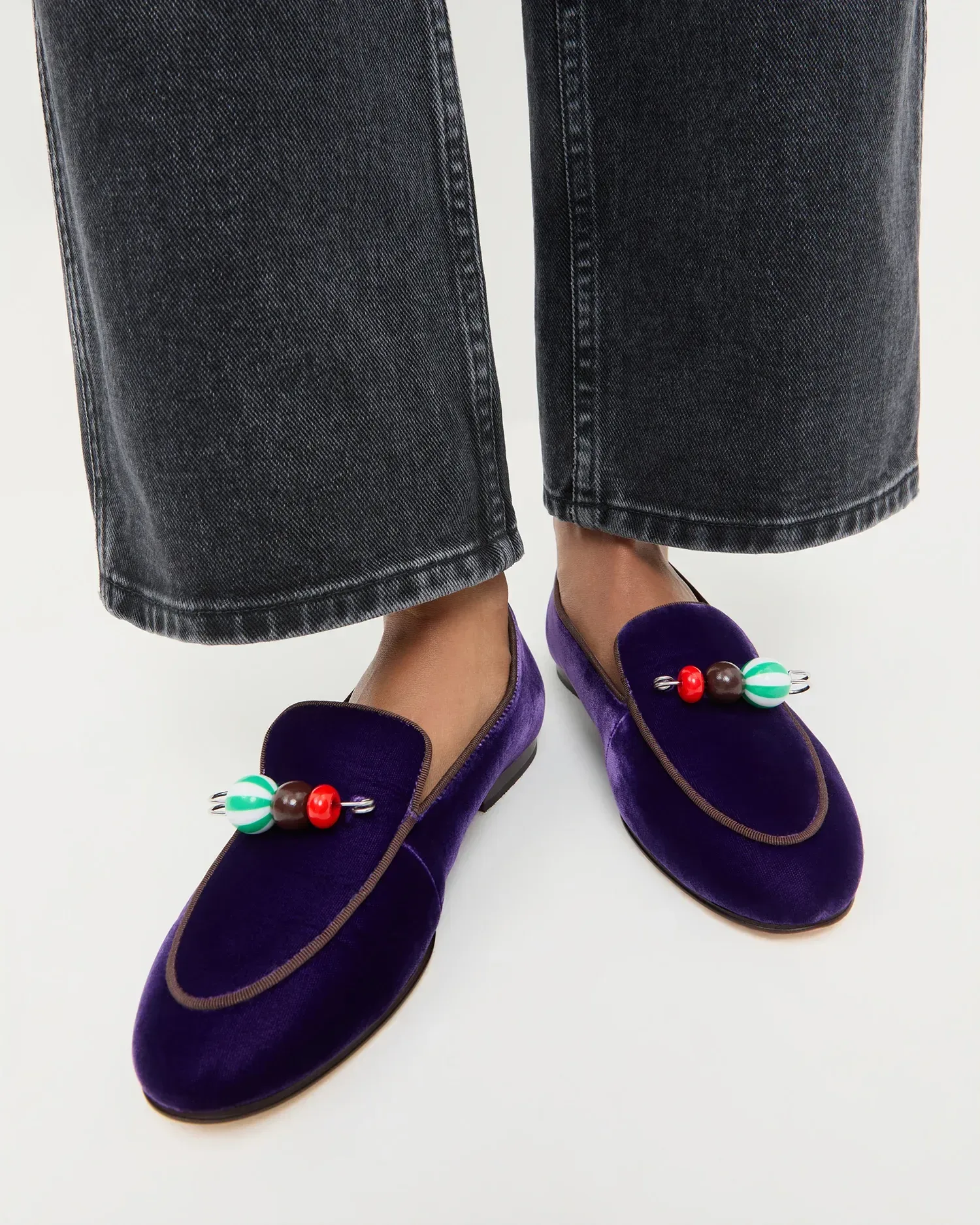 Vale Jewel Velvet Loafer