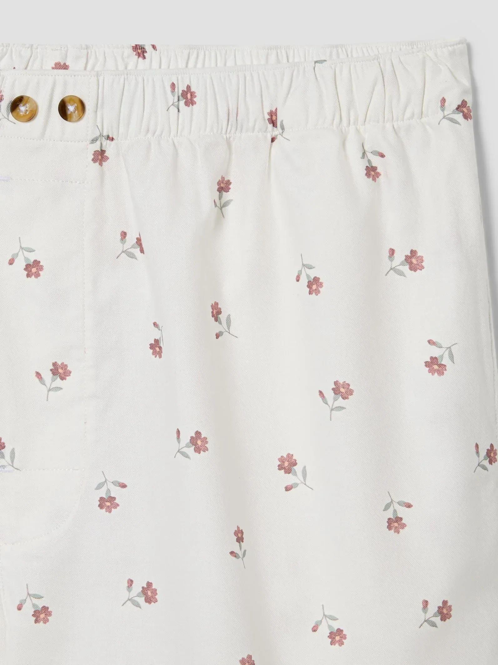 Pearl Posy Bud Cotton Boxer Shorts