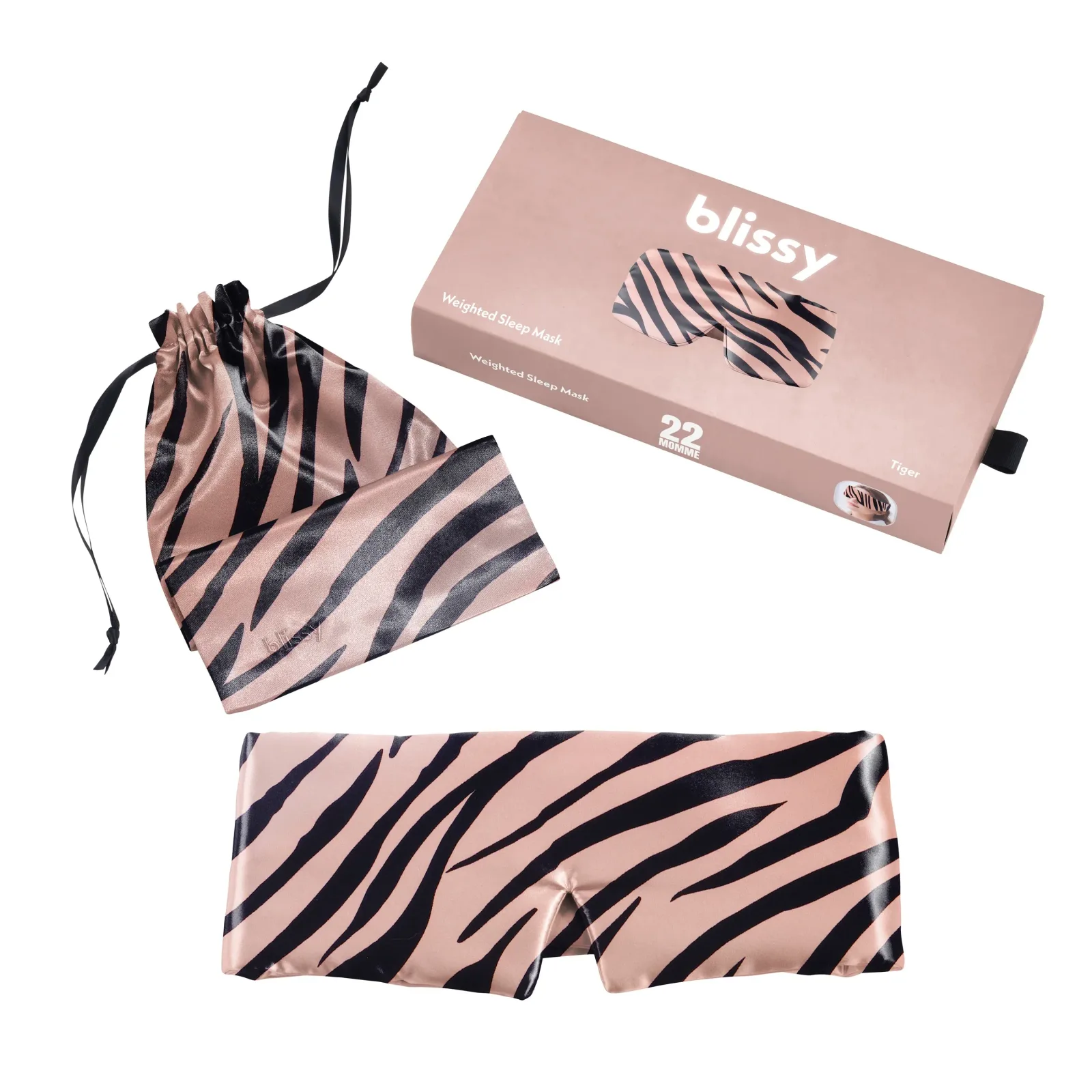 Sleep Mask – Tiger – Weighted