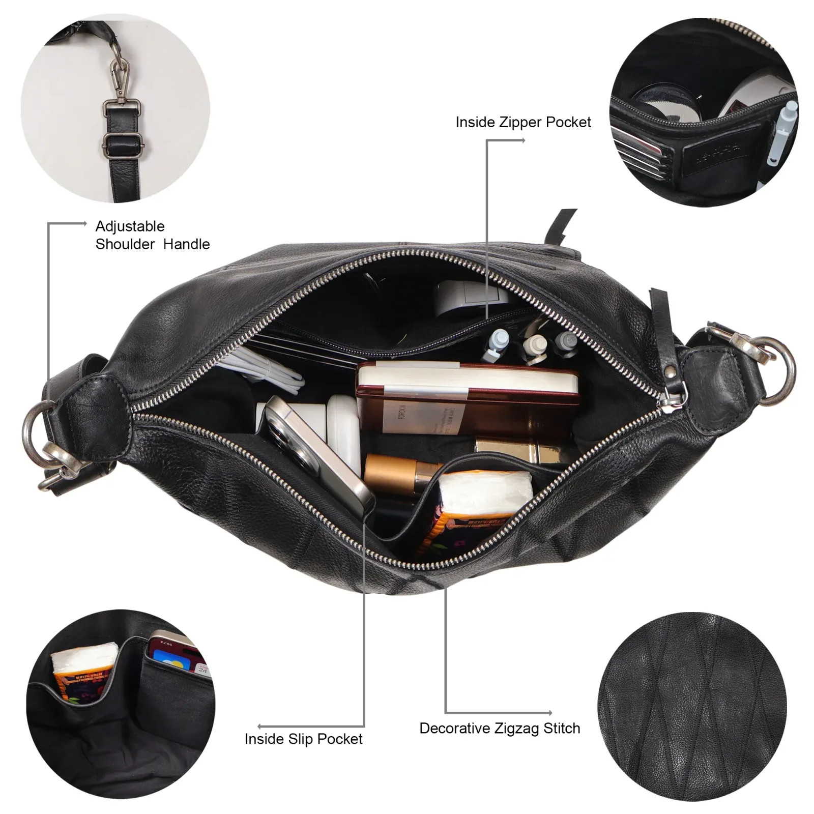 Avery Diamond Leather Crossbody Bag