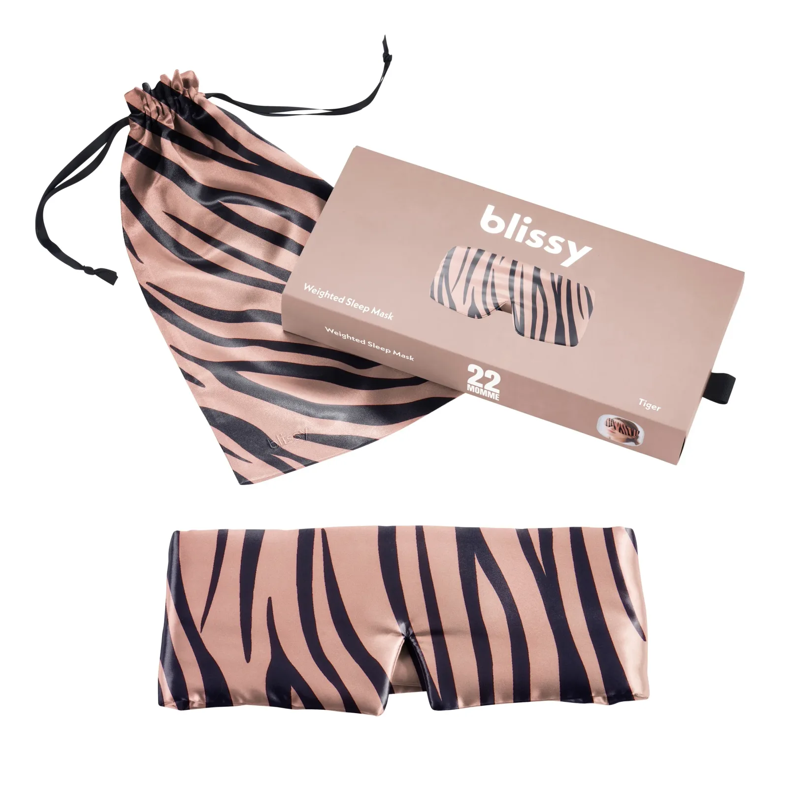 Sleep Mask – Tiger – Weighted