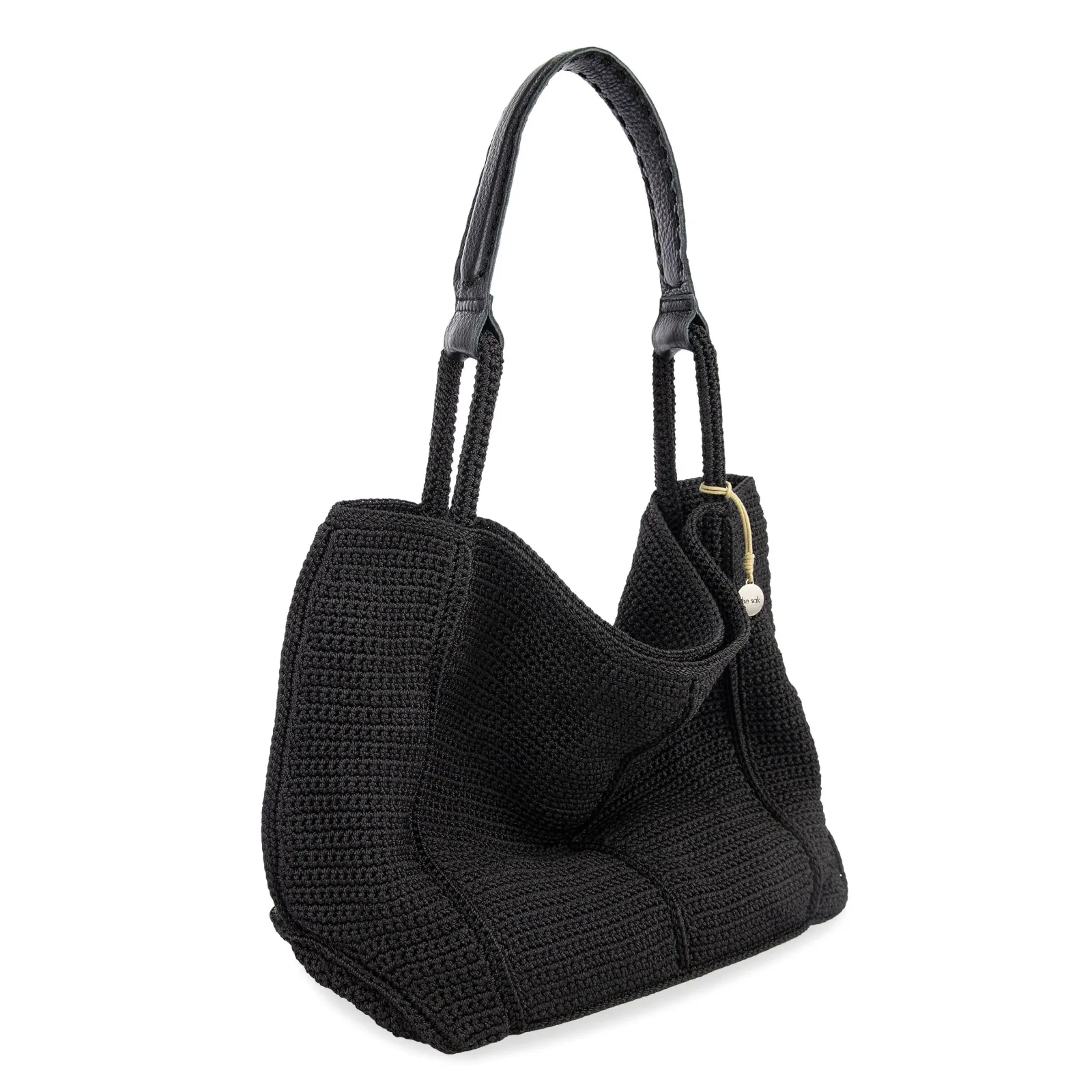 Los Feliz Large Tote – Hand Crochet – Black