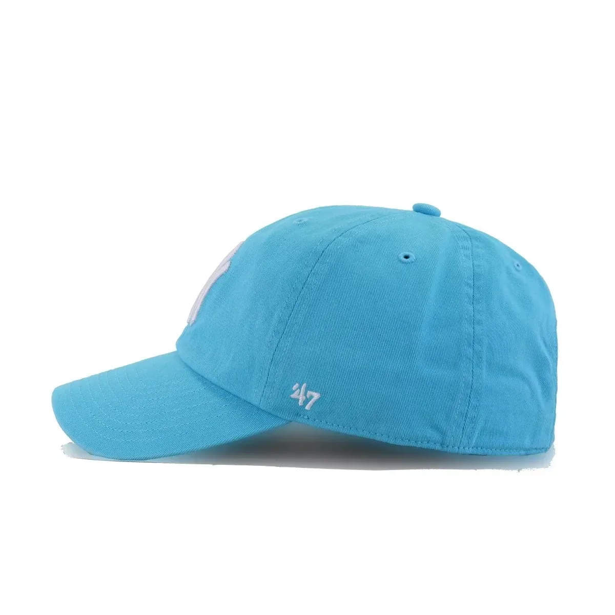 New York Yankees Caribbean Blue 47 Brand Clean Up Dad Hat