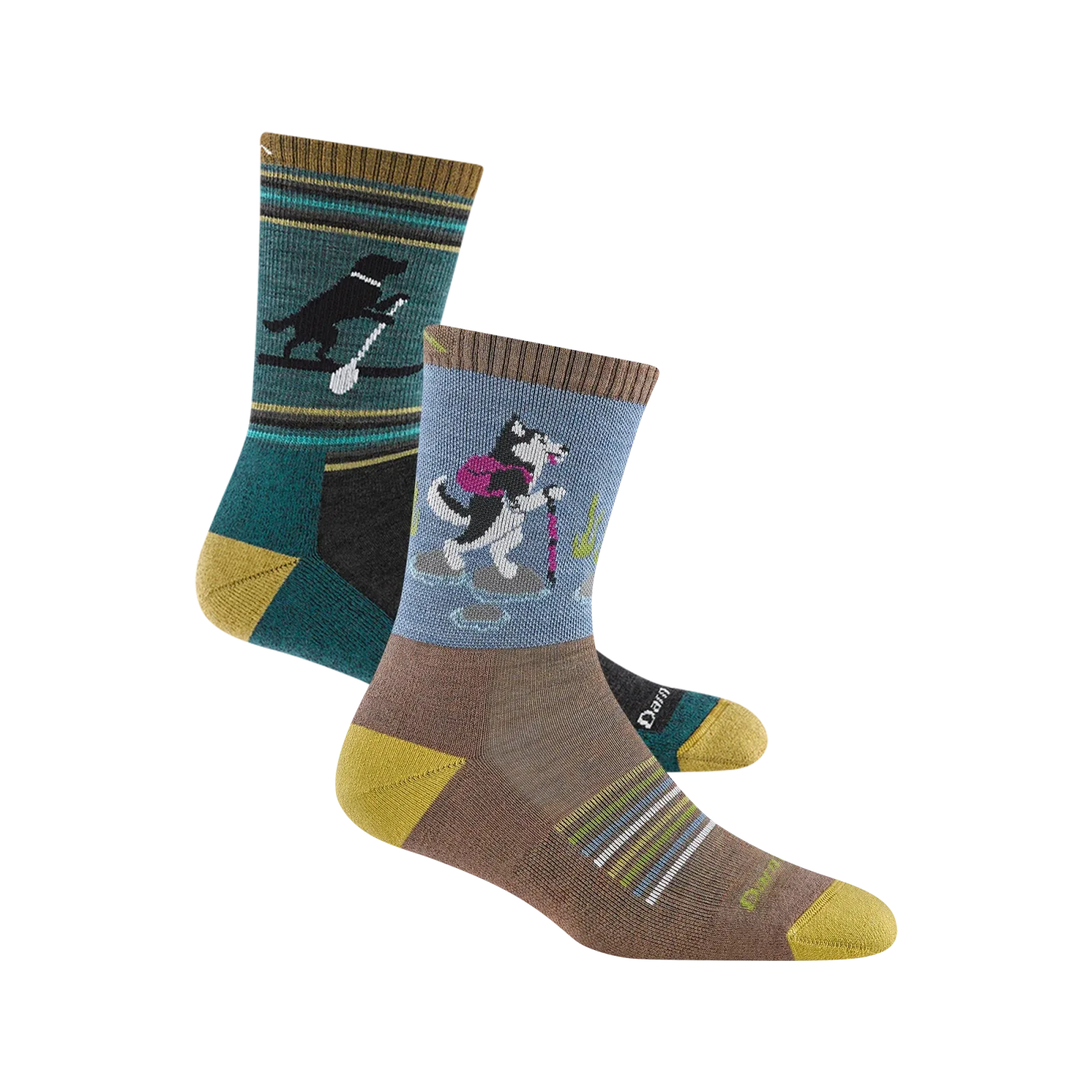 Men's and Women's Lightweight Micro Crew Hiking 2-Pack