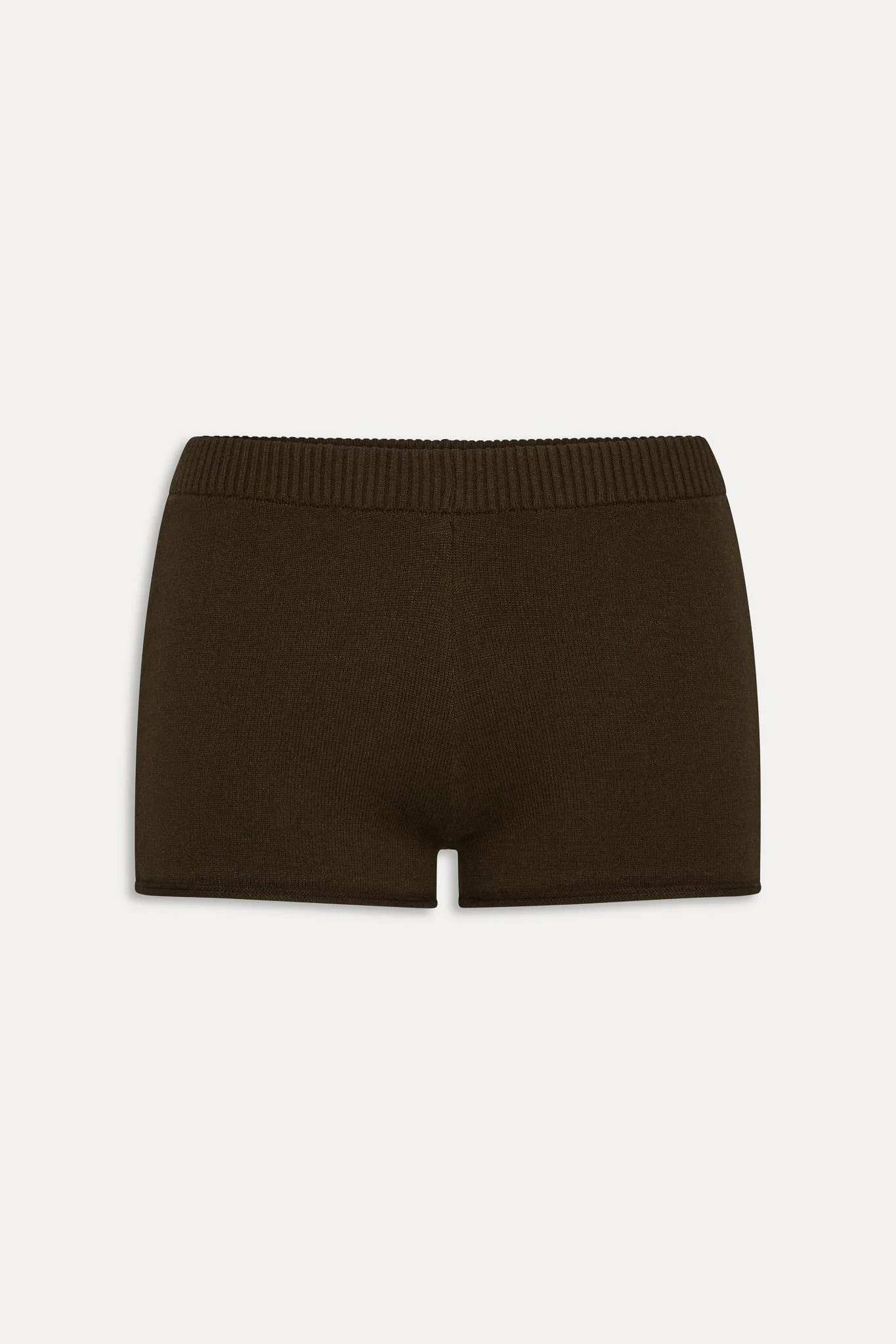 Jagger Cloud Knit Mini Short – Chocolate Brown