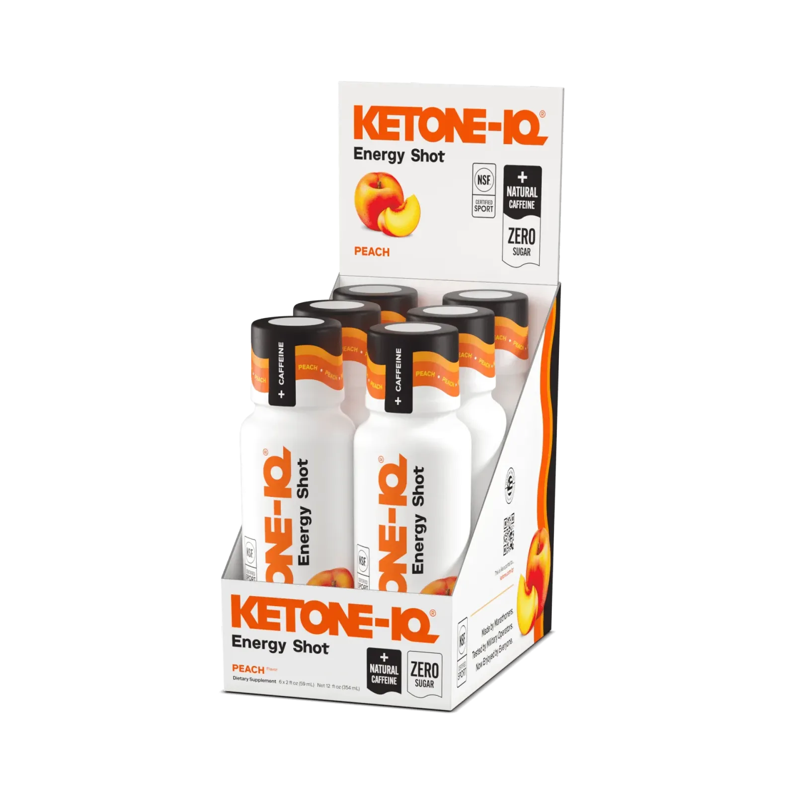 Ketone-IQ +Caffeine Shot Peach