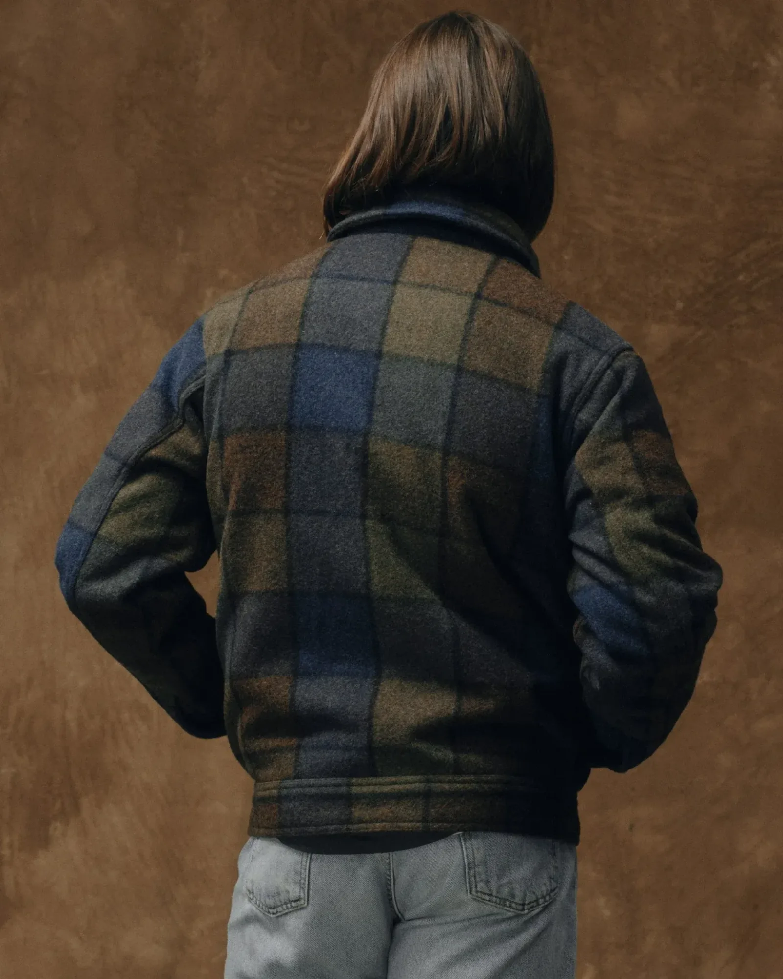 Mackinaw Wool Work Jacket – Blue / Brown / Gray Plaid