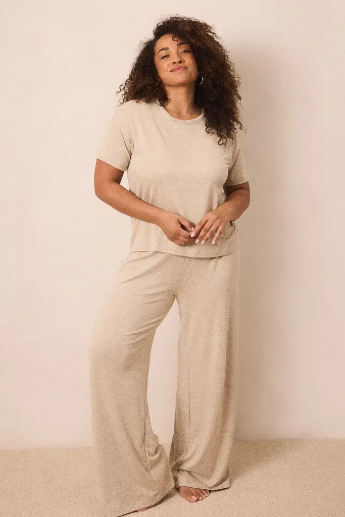 Flax Short-Sleeve Women’s Sleep Set