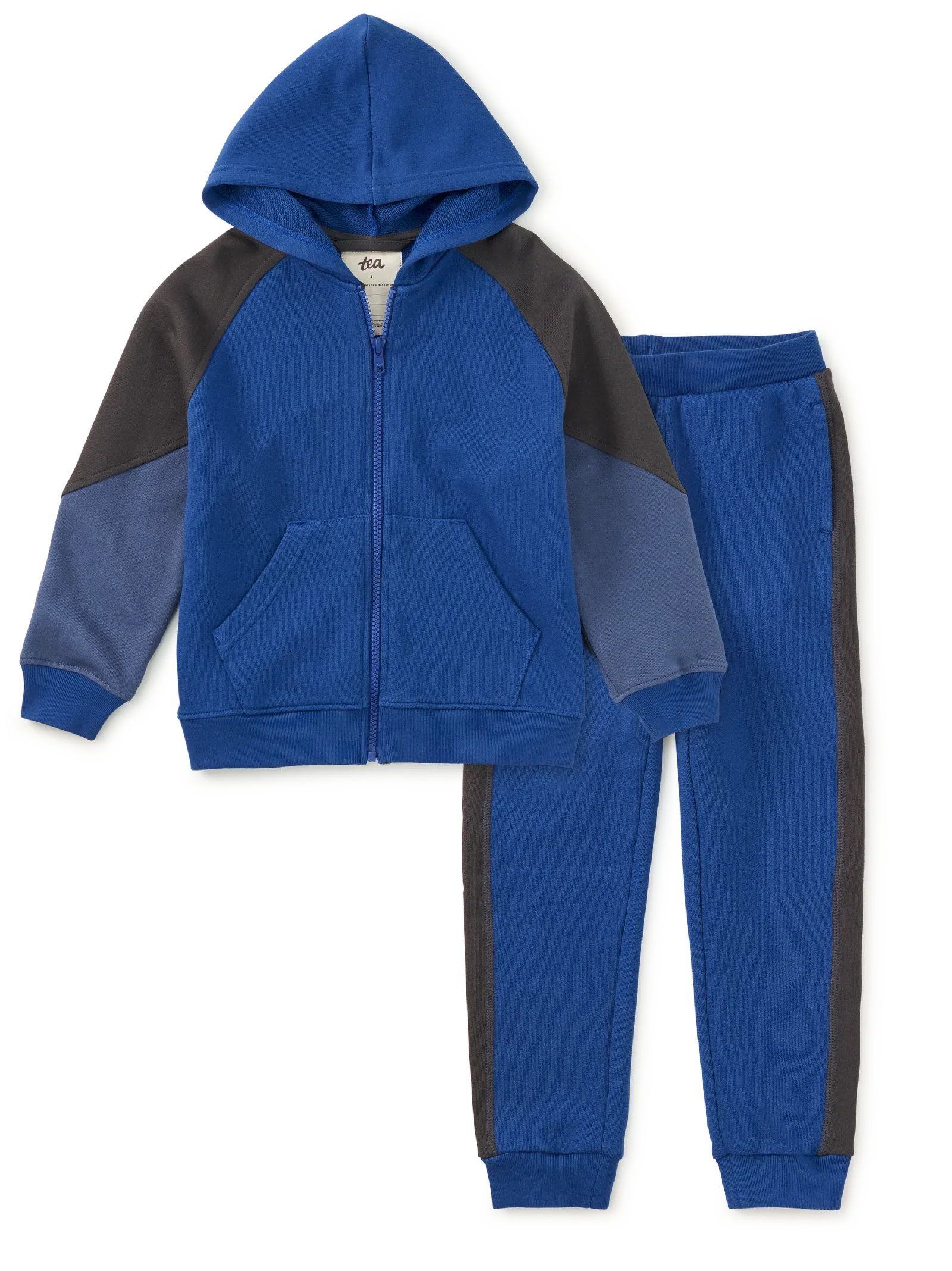 Royal Colorblock Hoodie & Joggers 2-Piece Set
