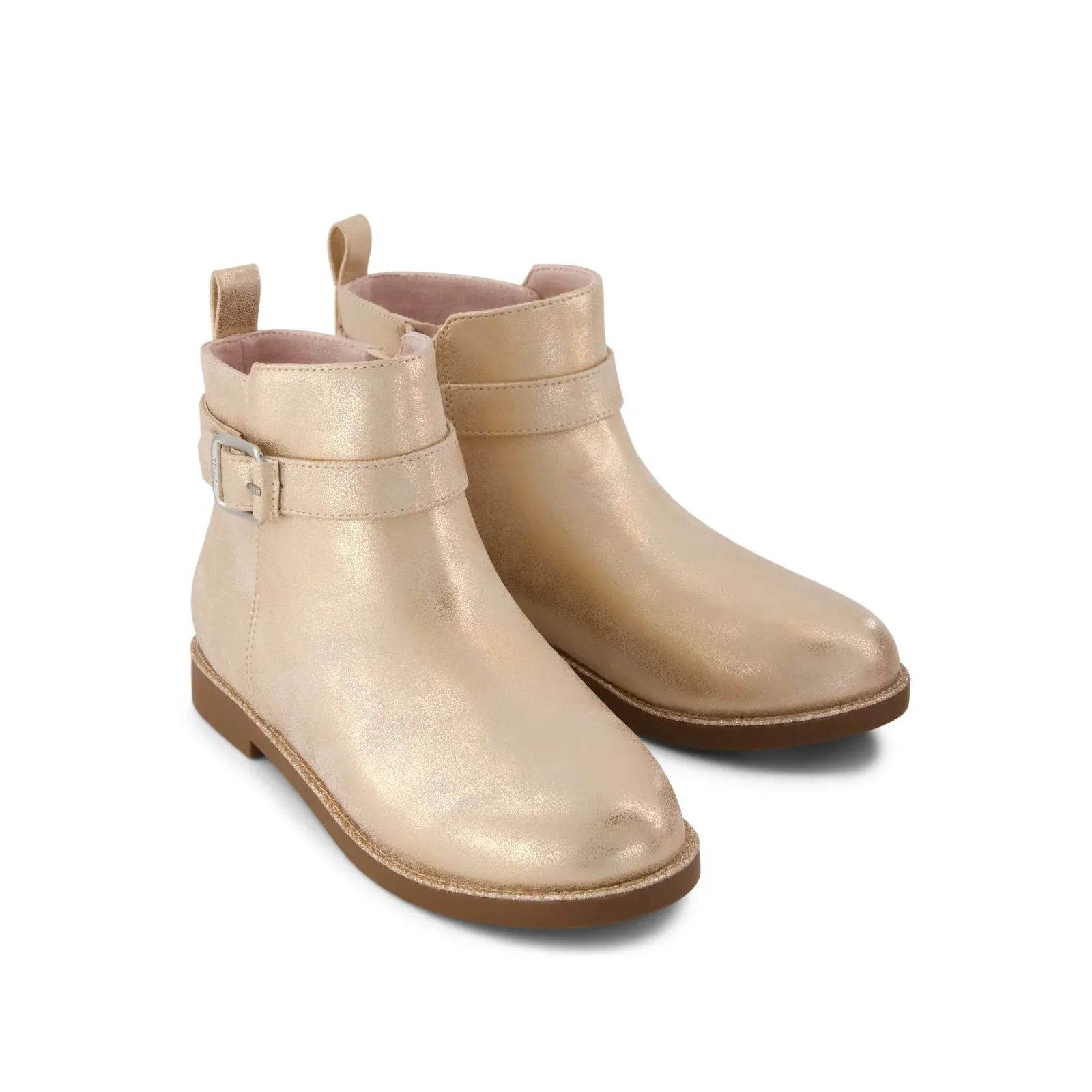 Seashell Metallic Faux Leather Mia Kids Boot