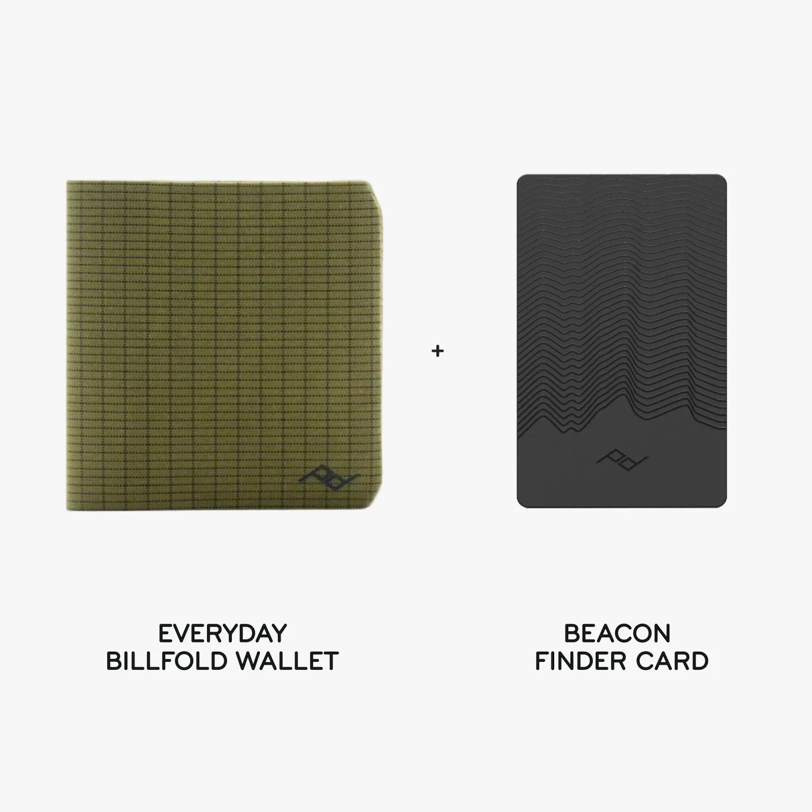 Everyday Billfold Wallet + Beacon Card Bundle 1 – Kelp