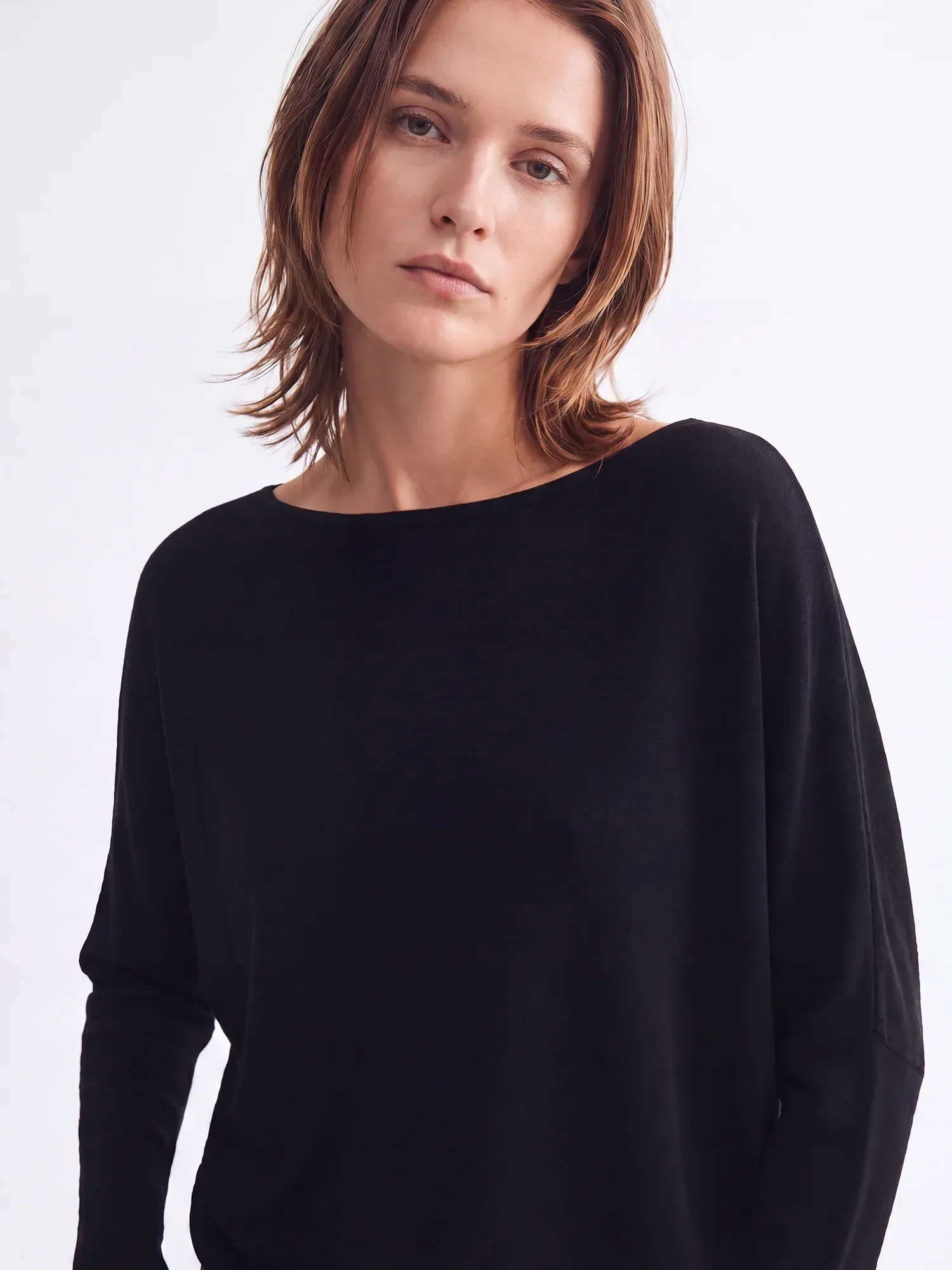 Long Sleeves Boatneck Perfect Tunic