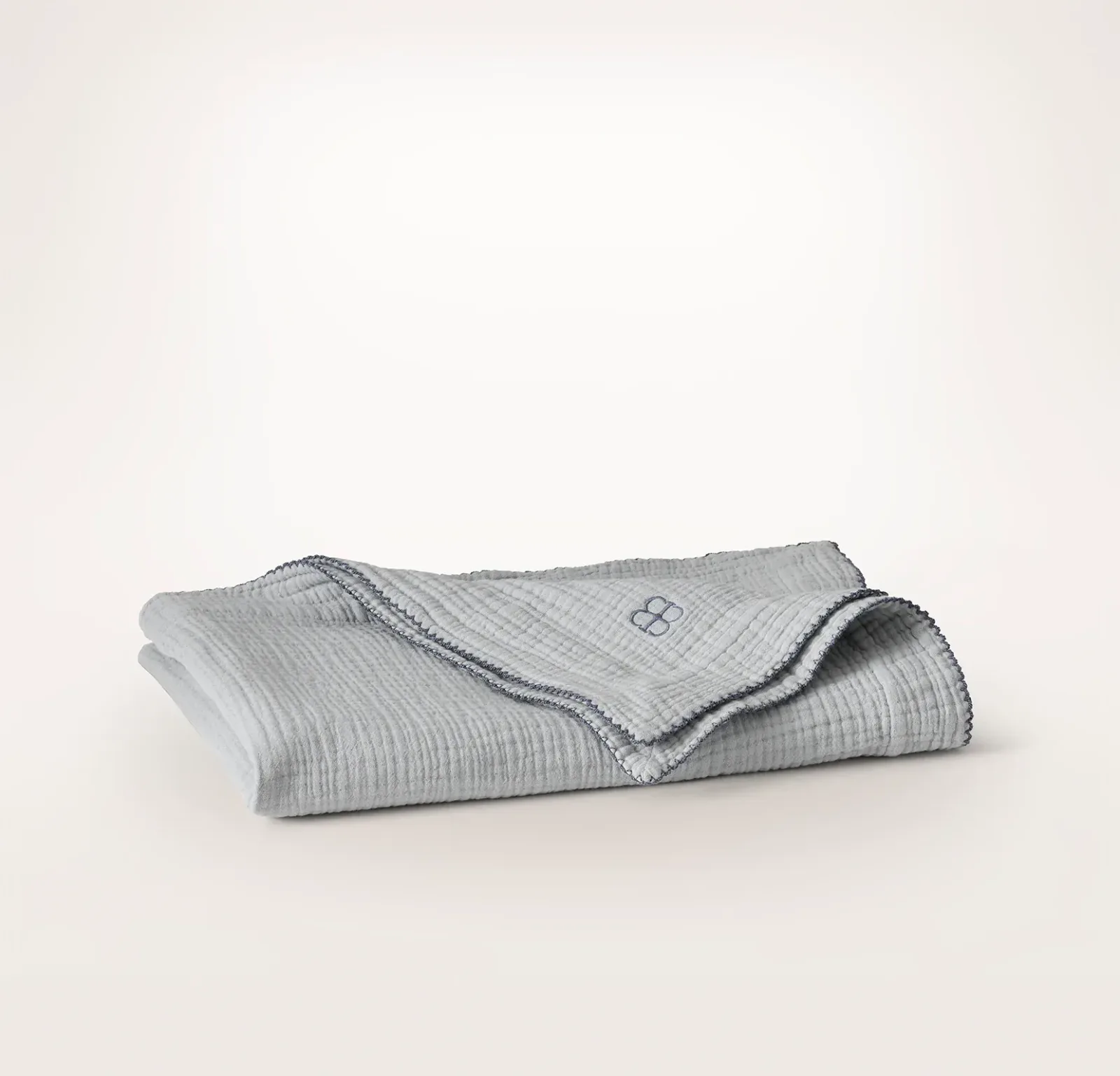 Dream Baby Blanket – Shore/Bluestone Picot