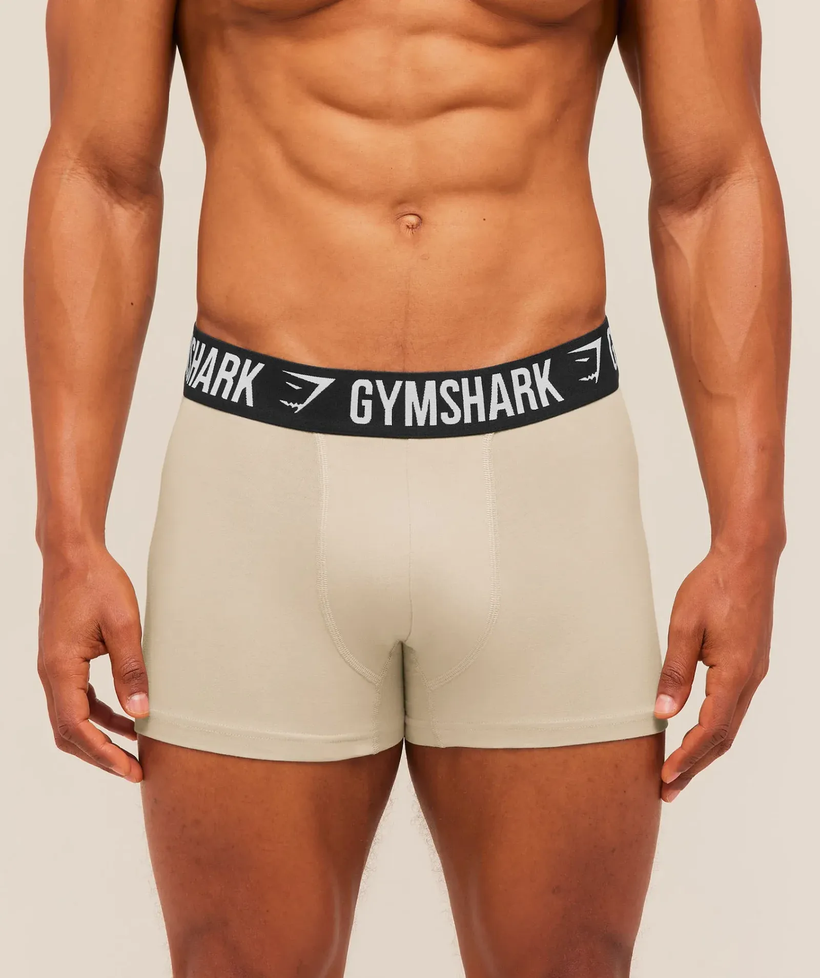 Gymshark Boxer Brief 3PK – Chalk Beige/Canvas Green/Cherry Purple