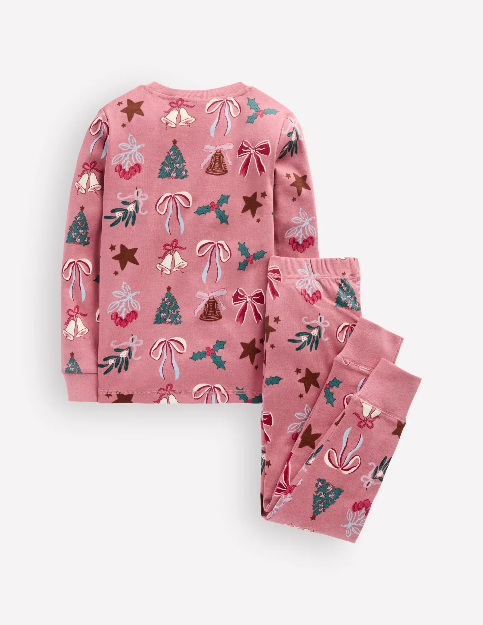 Snug Glow-In-The-Dark Pajamas-Christmas Bows