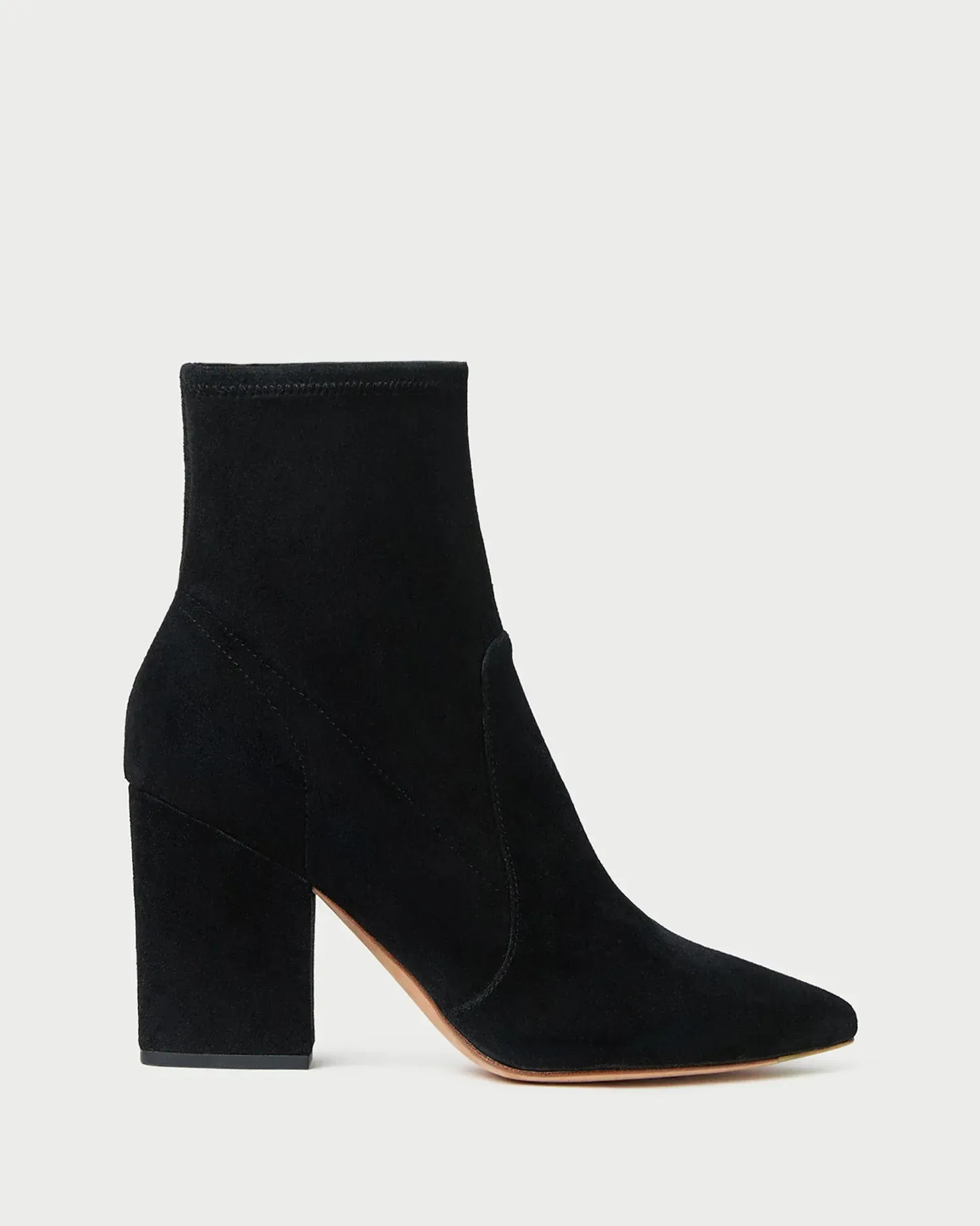 Isla Black Suede Ankle Bootie