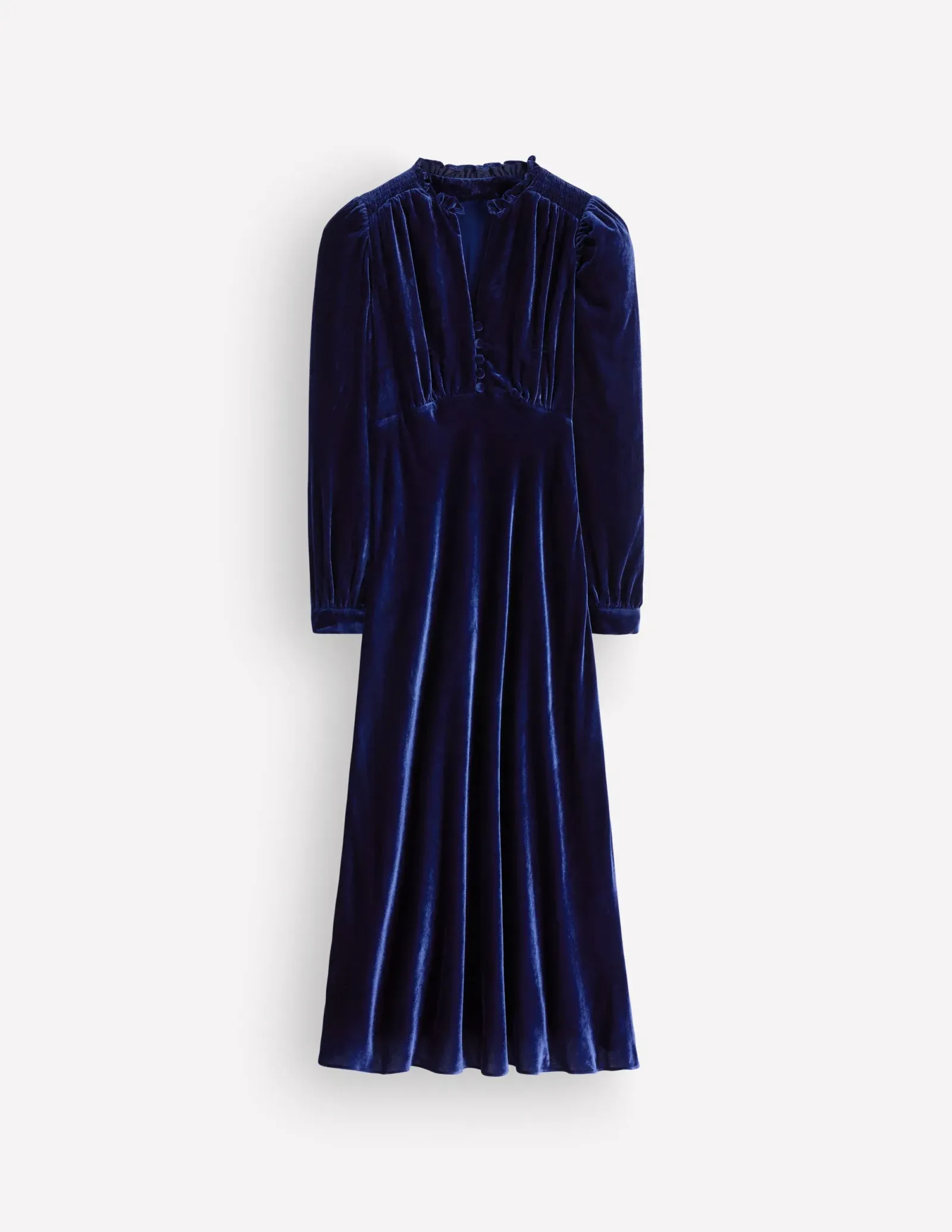 Cassie Velvet Tea Dress-Zodiac Purple