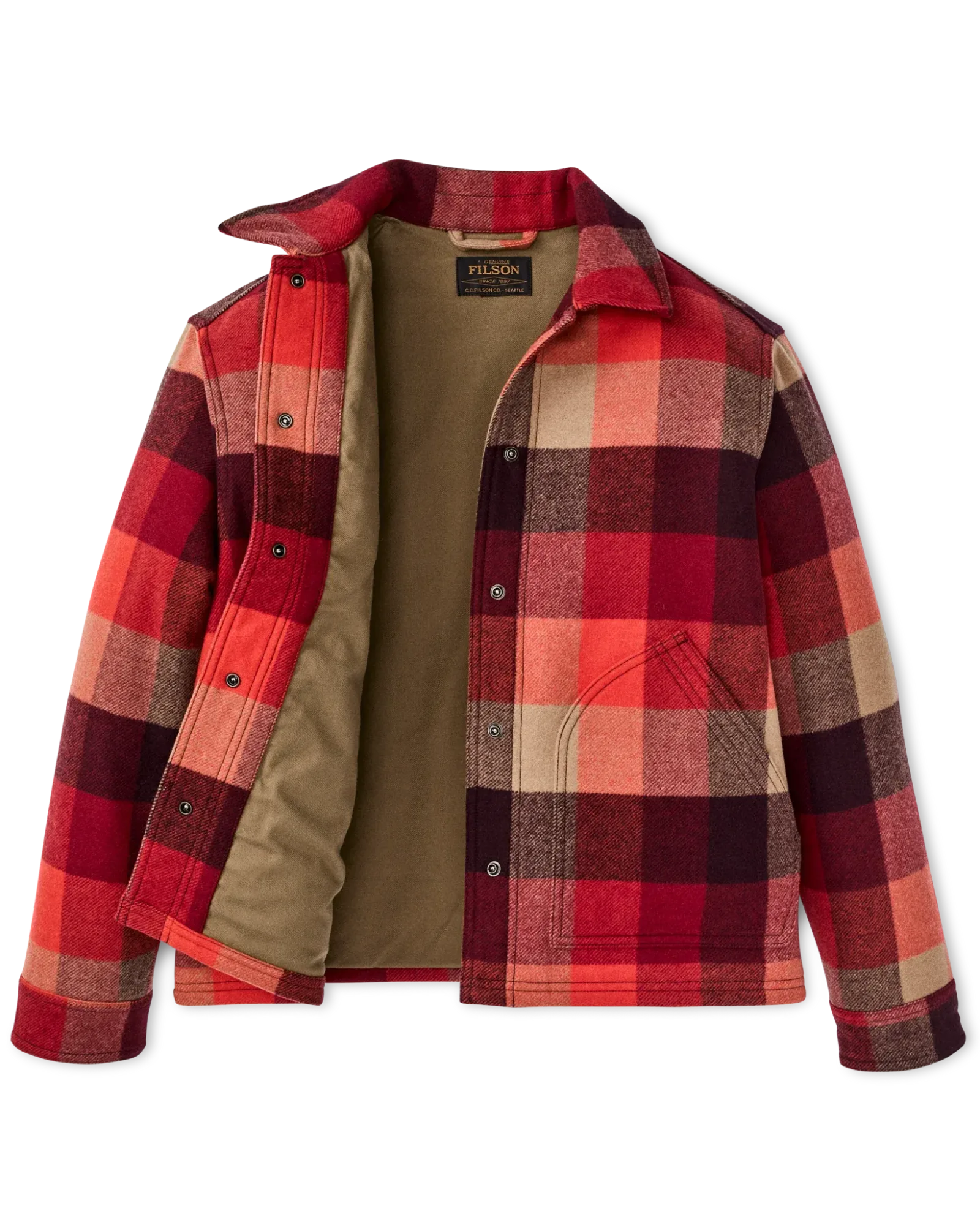 Women's Spokane Insulated Jacket – Red / Burgundy Plaid