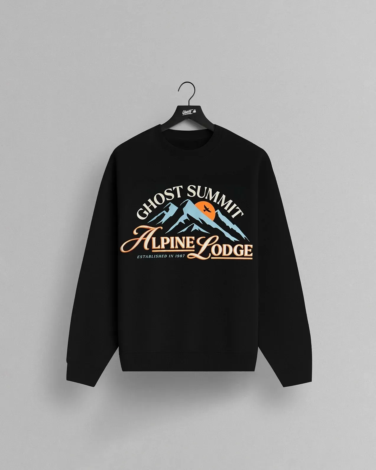 GHOST® SUMMIT CREWNECK – BLACK