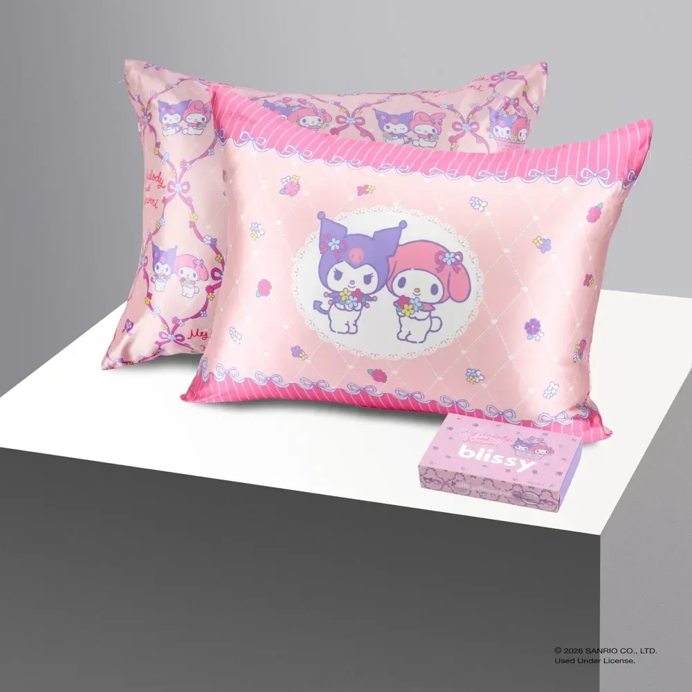 Blissy Pillowcase – Hello Kitty – My Melody™ & Kuromi™ – Standard