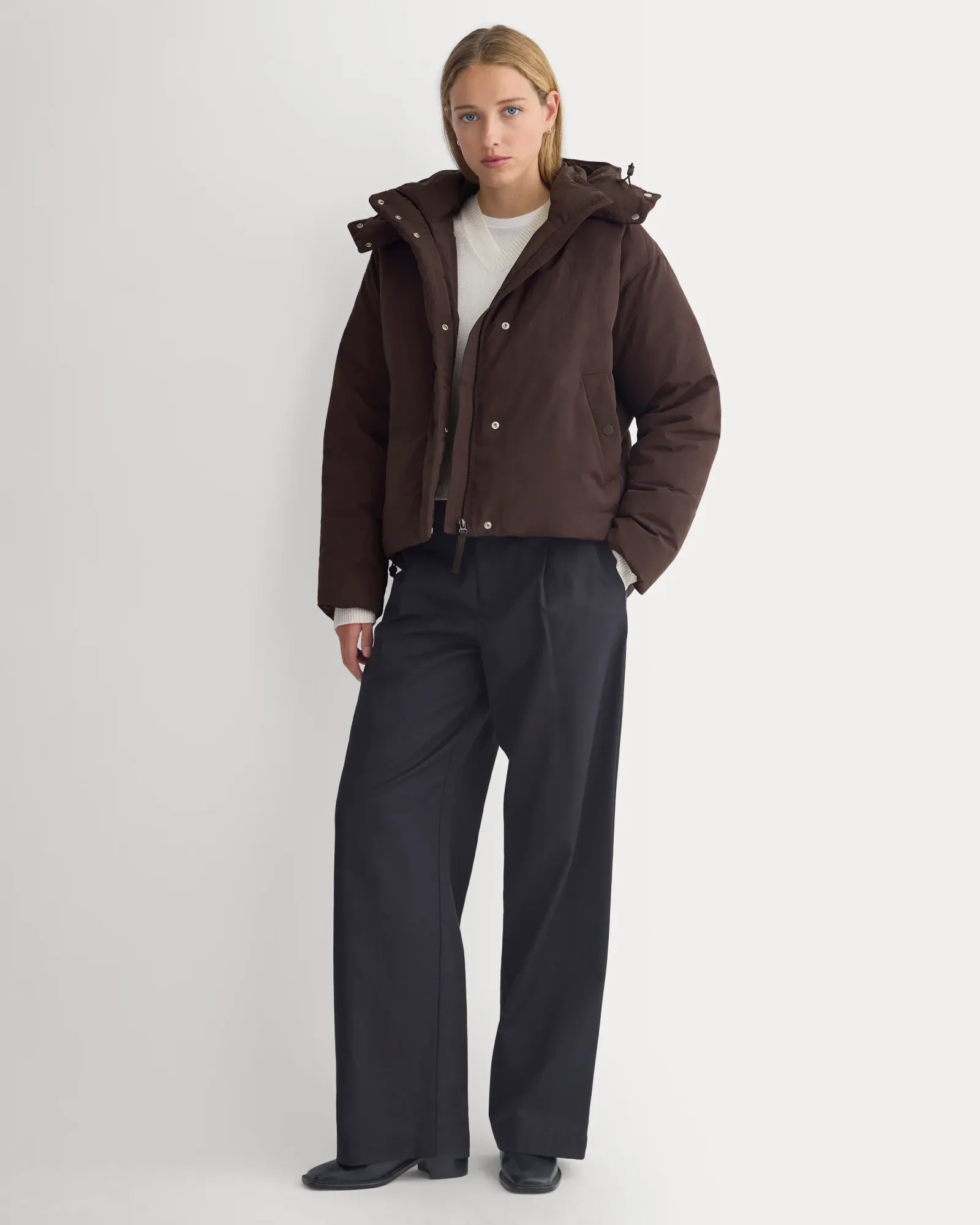 EverPuff™ Cloud Short Puffer – Coffee Bean