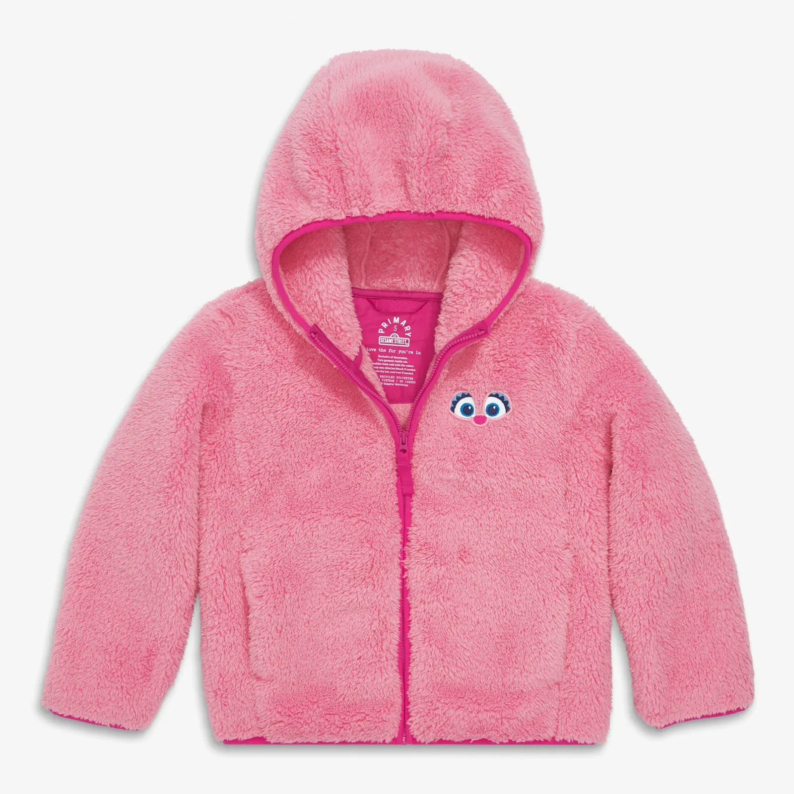 Kids Sesame Street teddy fleece jacket