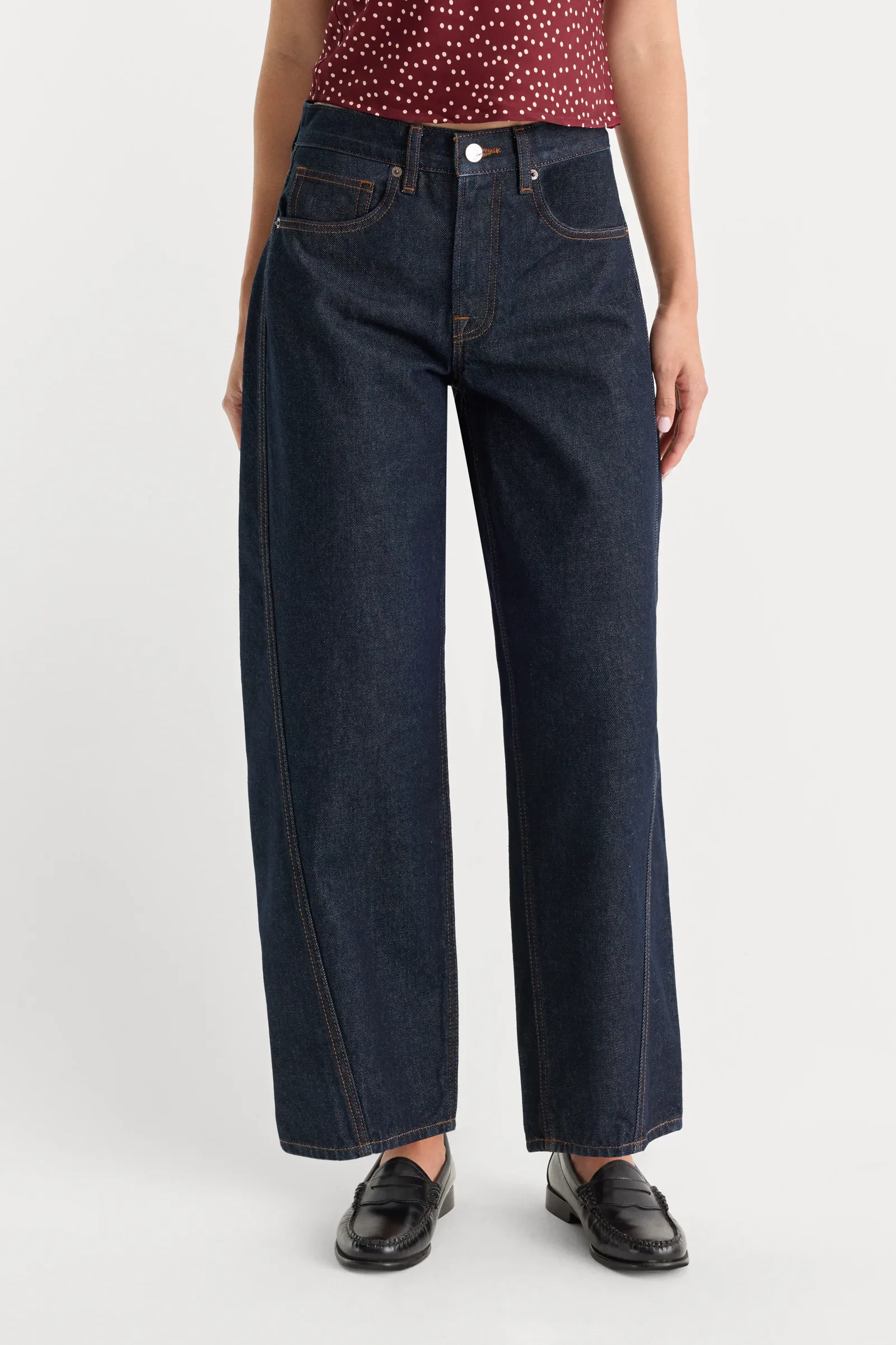 Vintage Barrel Ankle Jeans – Rinse